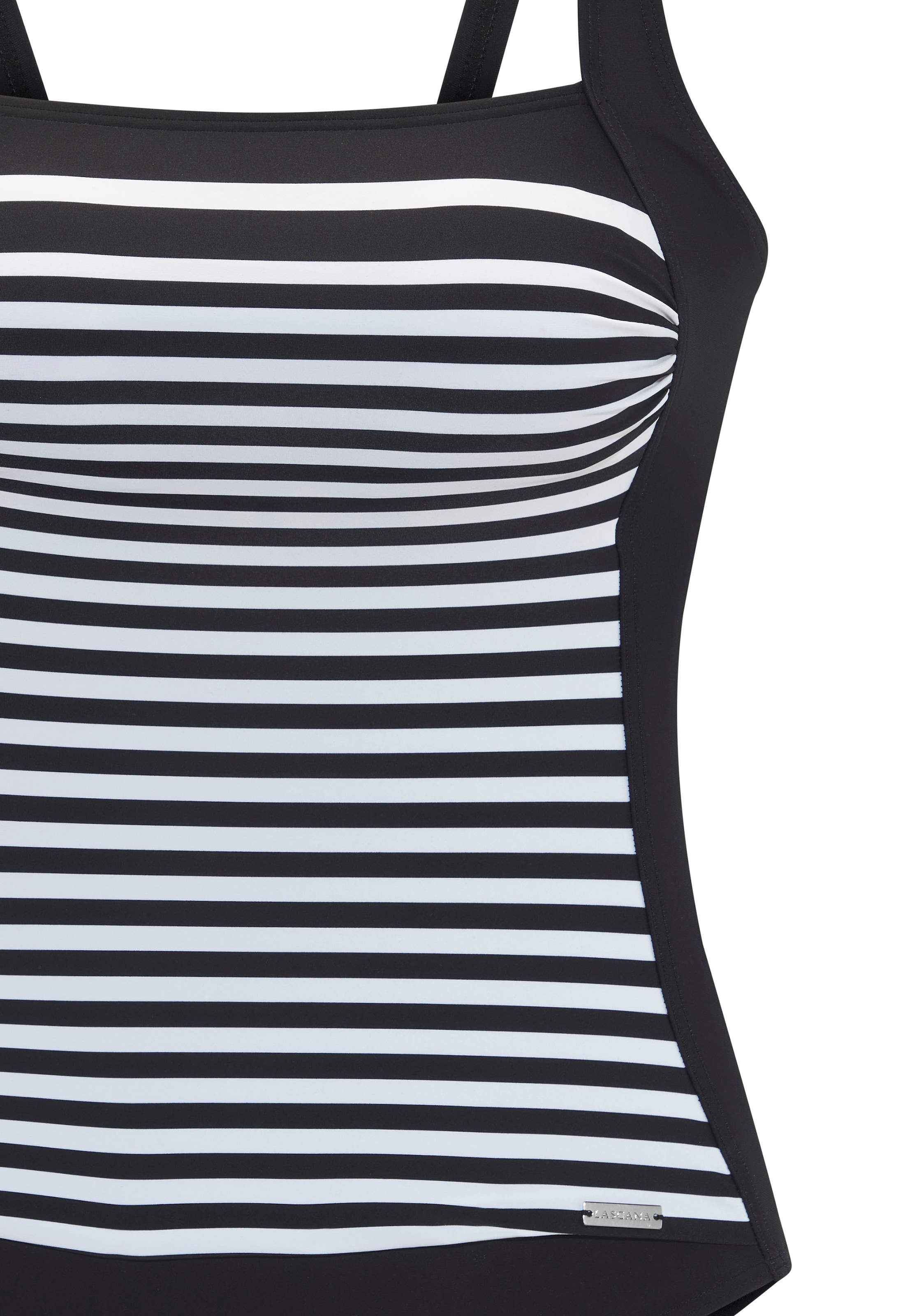 LASCANA Badeanzug »Myst«, mit platziertem Streifen-Design und Shaping-Effekt