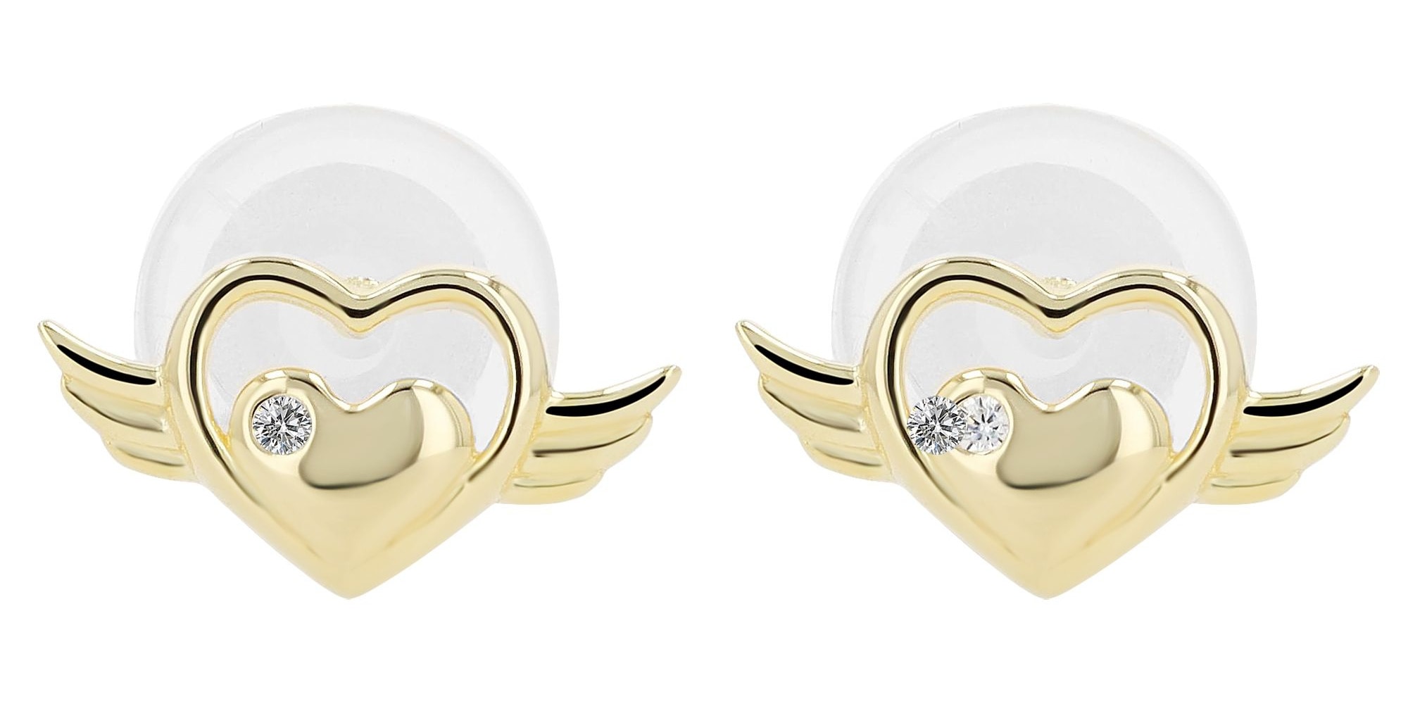 Adelia´s Paar Ohrhänger "Ohrringe – Ohrstecker aus 925 Silber mit Zirkonia" Geschenkidee: zeitlos und vielseitig