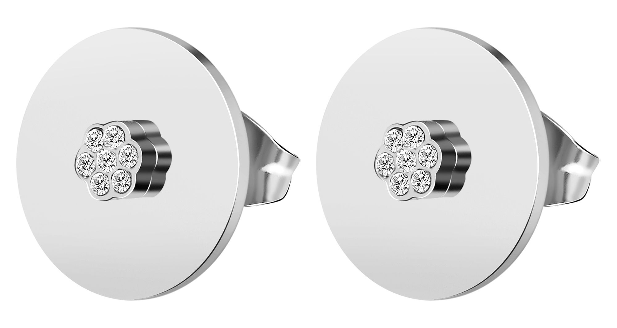 Adelia´s Paar Ohrhänger "Ohrringe – Ohrstecker aus Edelstahl mit Strass Steinchen" Perfekt als Geschenk zum einen besonderen Tag