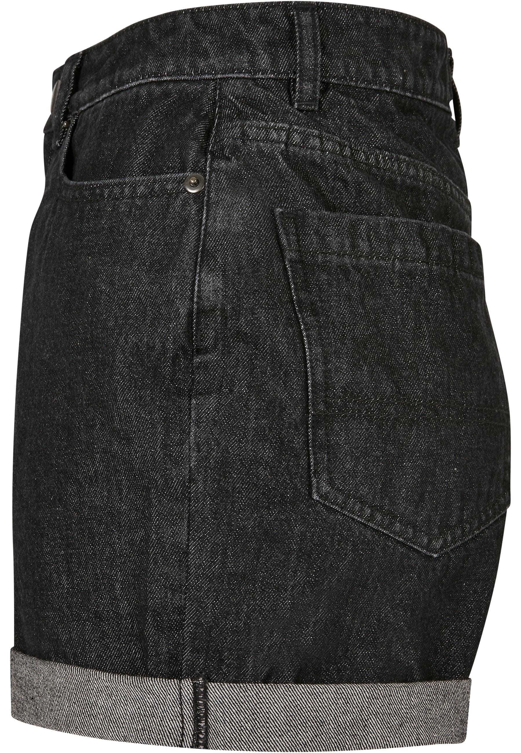 URBAN CLASSICS Stoffhose »Urban Classics Damen Ladies High Waist Boyfriend Shorts«, (1 tlg.)