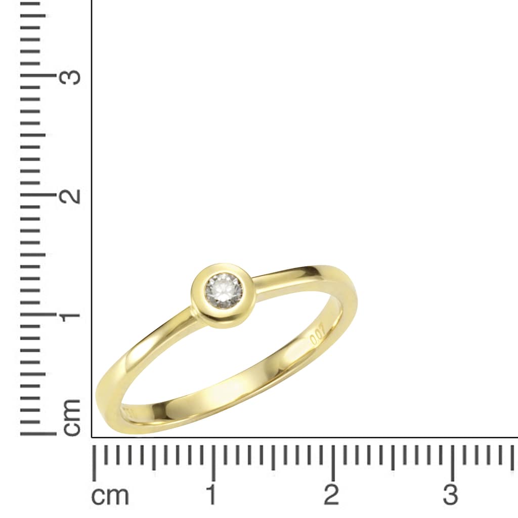 Orolino Fingerring »585/- Gelbgold Brillant«