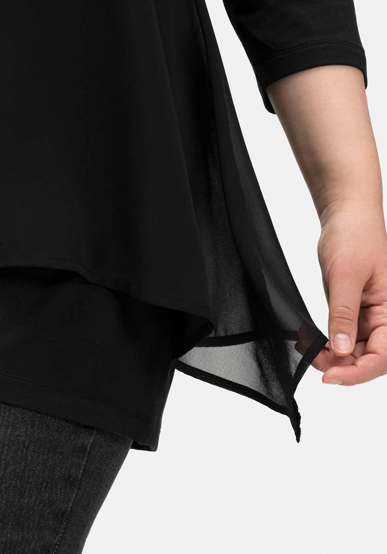 Sheego 3/4-Arm-Shirt »3/4-Arm-Shirt«, (1 tlg.)