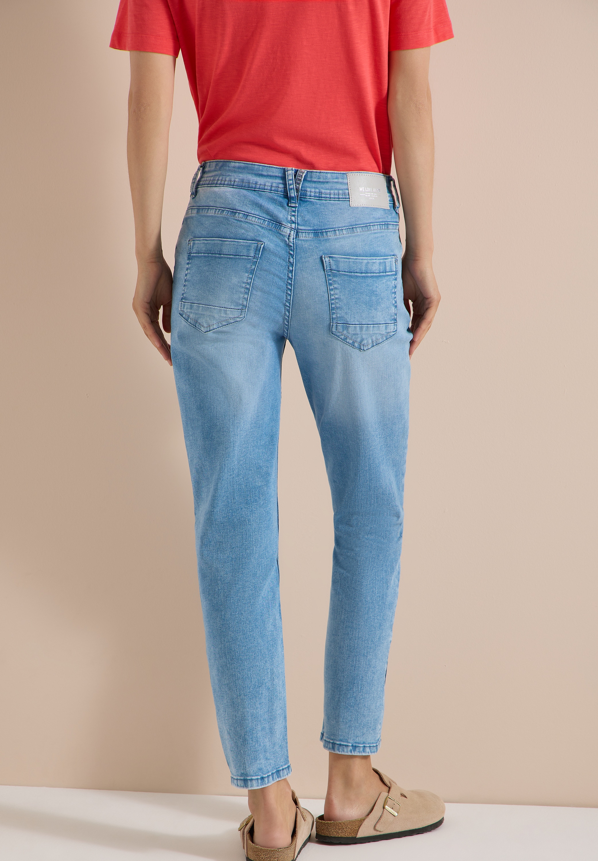 Cecil Straight-Jeans »Style Scarlett« mit Nietendetails / 5-Pocket-Style / Stretch