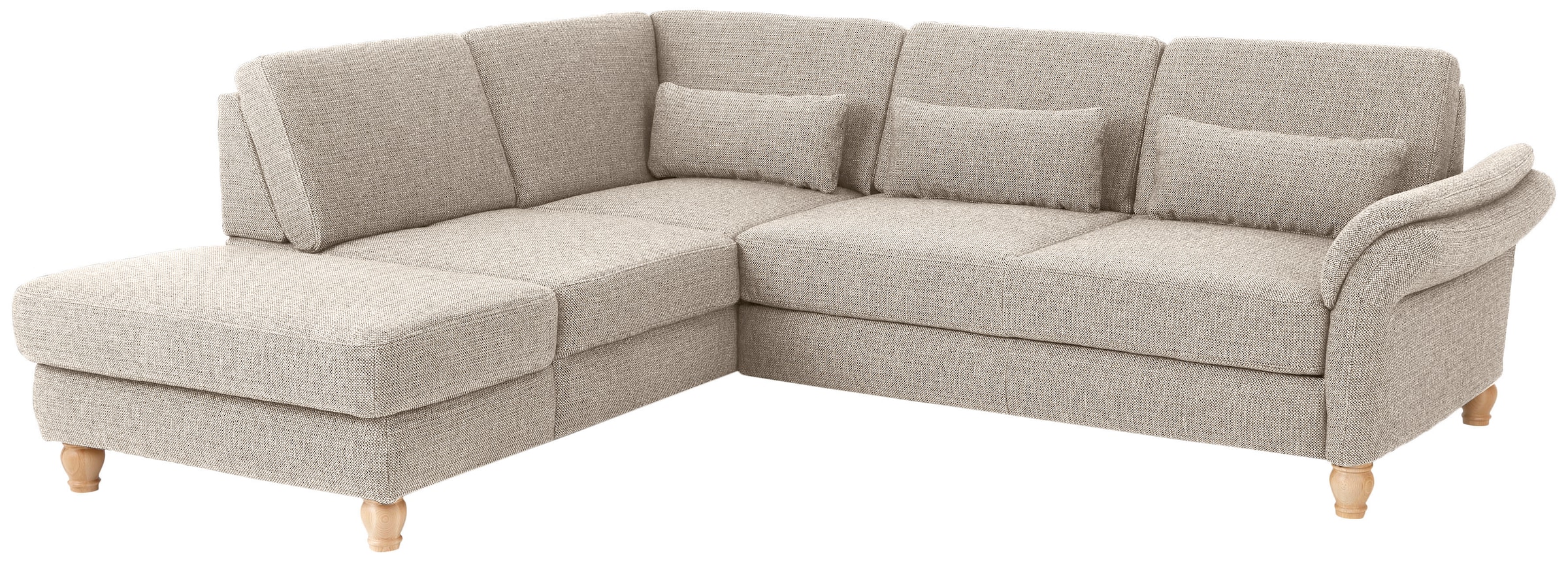 Home affaire Ecksofa »Palace L-Form«, incl. Sitztiefenverstellung, wahlweise mit Bettfunktion und Stauraum