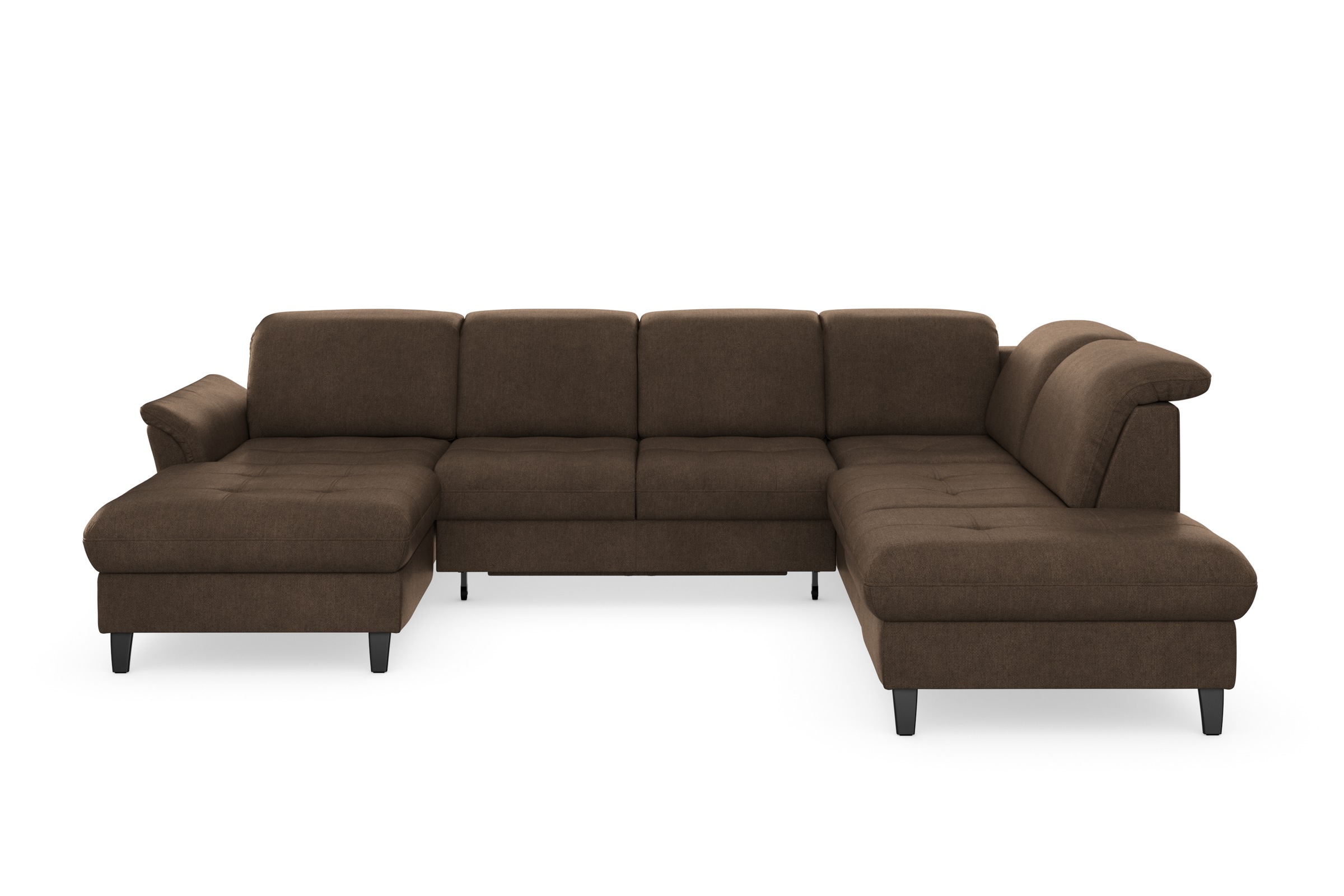 sit&more Wohnlandschaft »Maggiore U-Form«, wahlweise mit Kopfteilverstellung, Bettfunktion und Stauraum