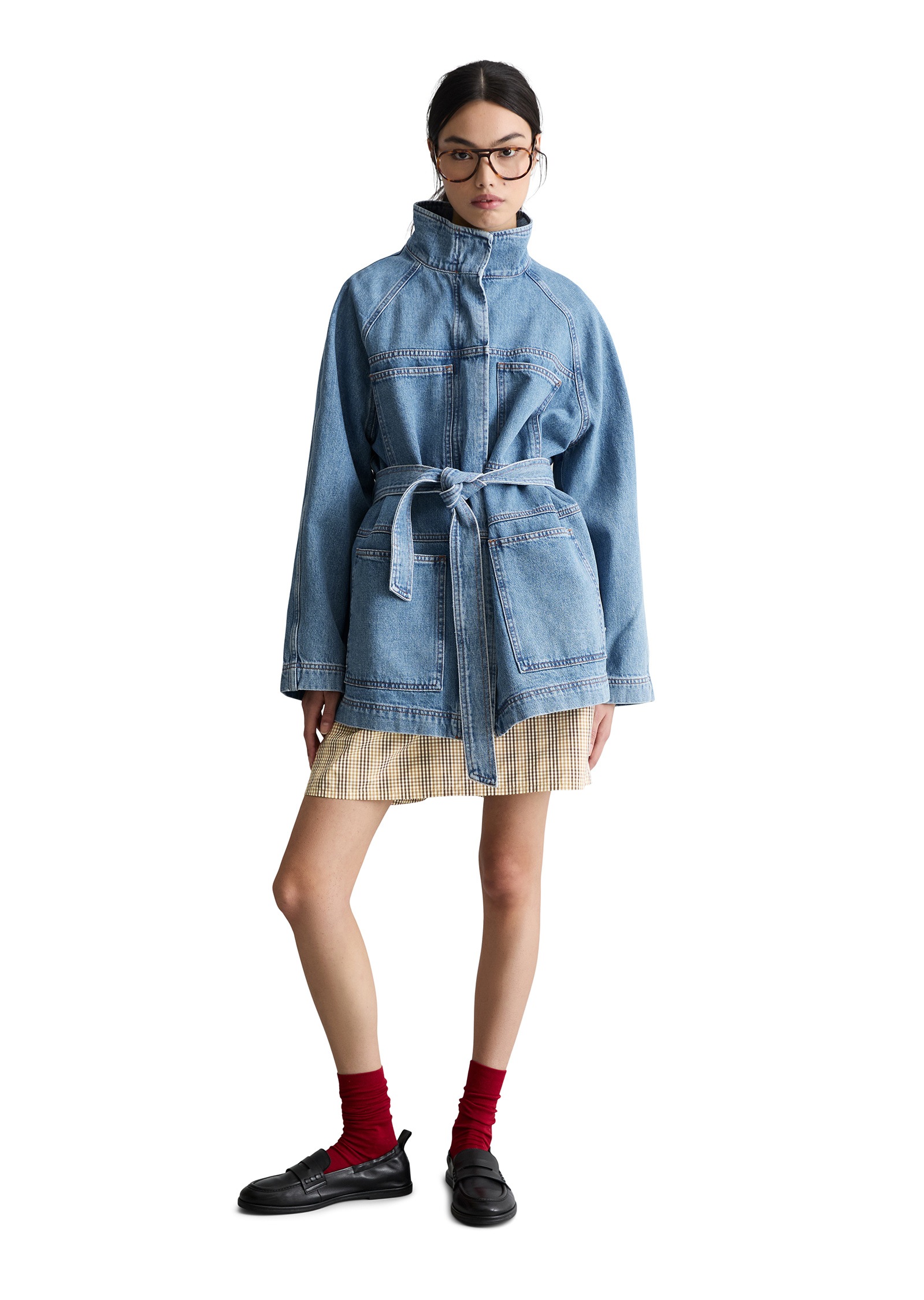 Marc O'Polo DENIM Jeansjacke »mit Ananasblattfasern« ohne Kapuze