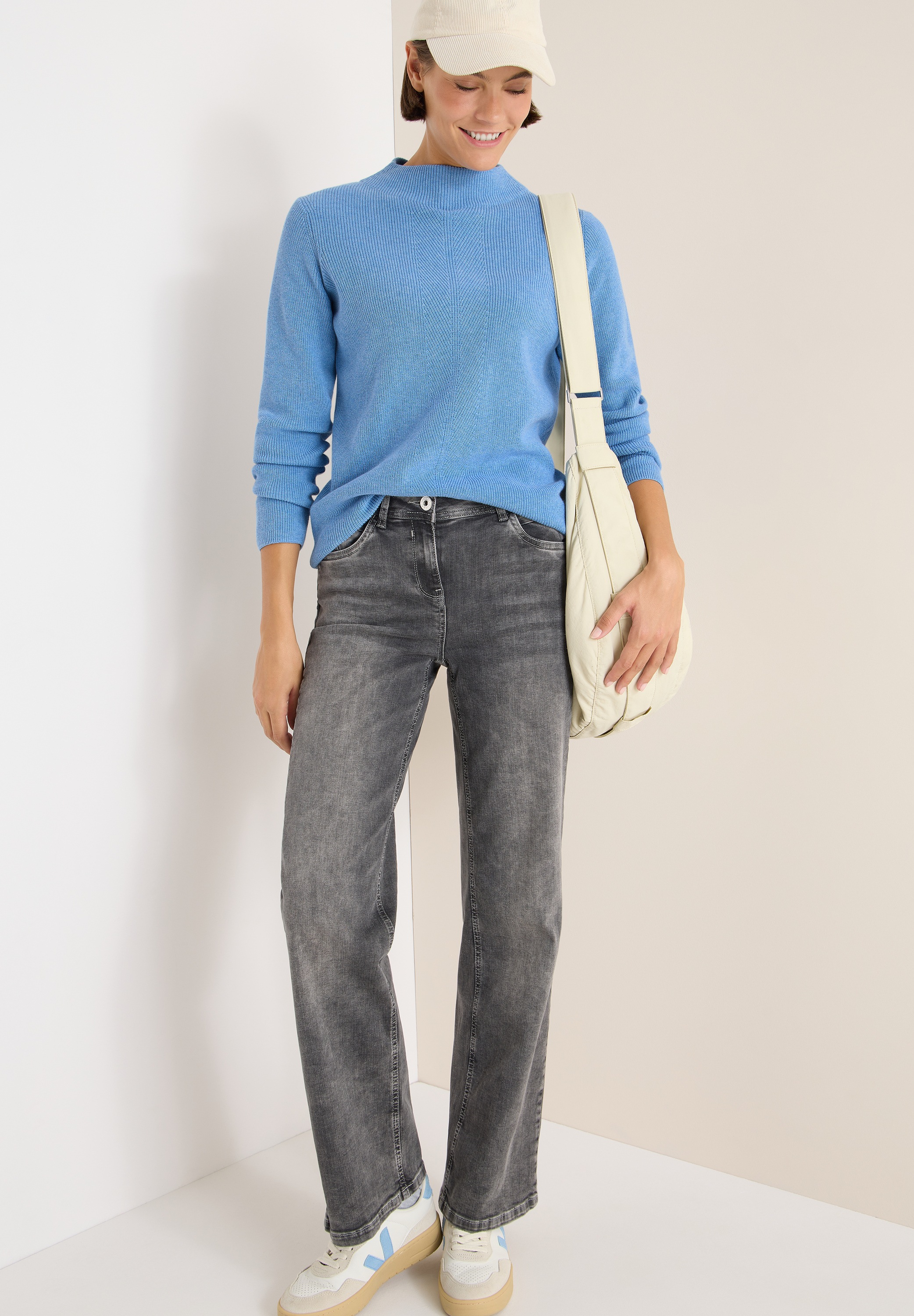 Cecil Strickpullover, mit Struktur