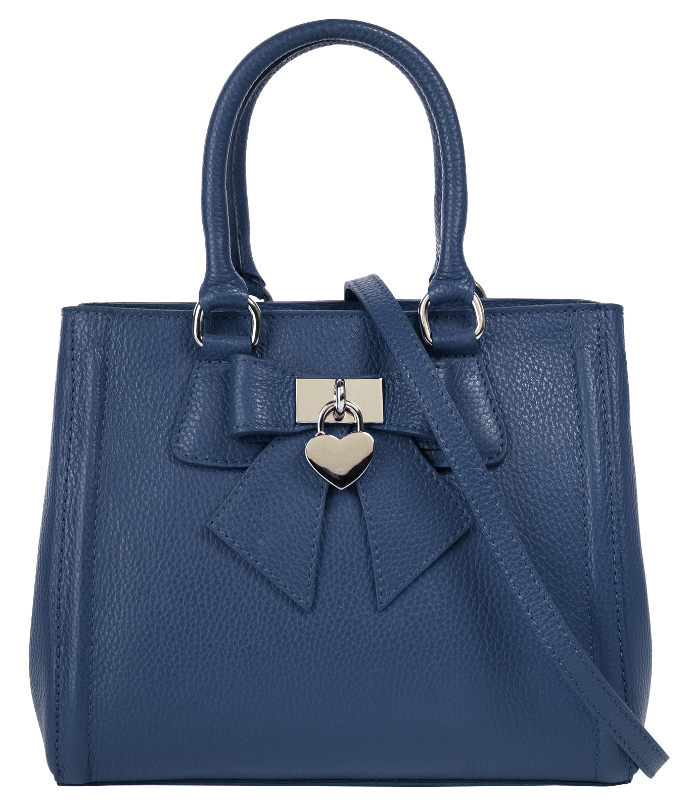 Cluty Henkeltasche »CLUTY Damen SOLCUORE echt Leder, Made in Italy« echt Leder, Made in Italy