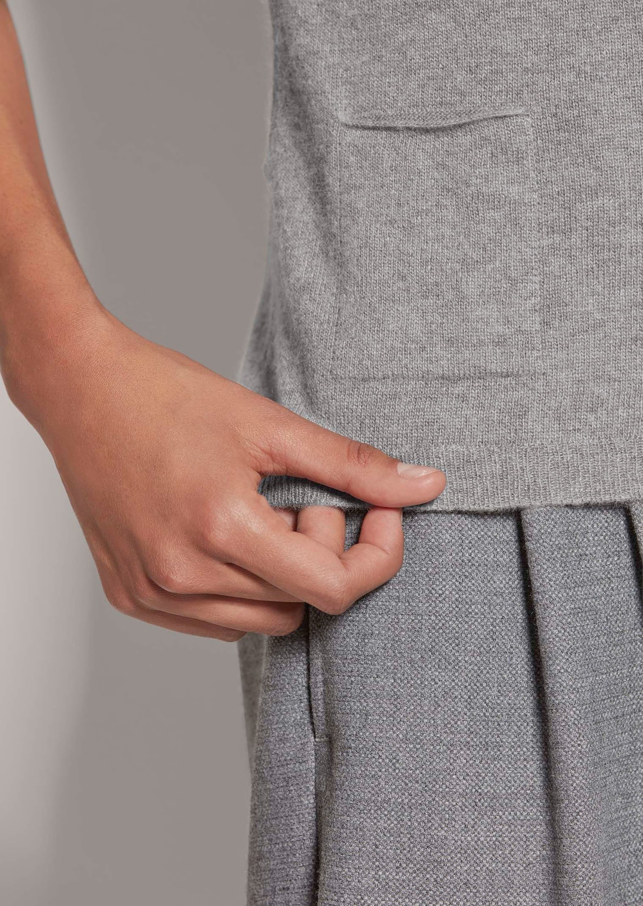 MADELEINE Longpullover »Pullover Pullover mit kurzen Ärmeln«