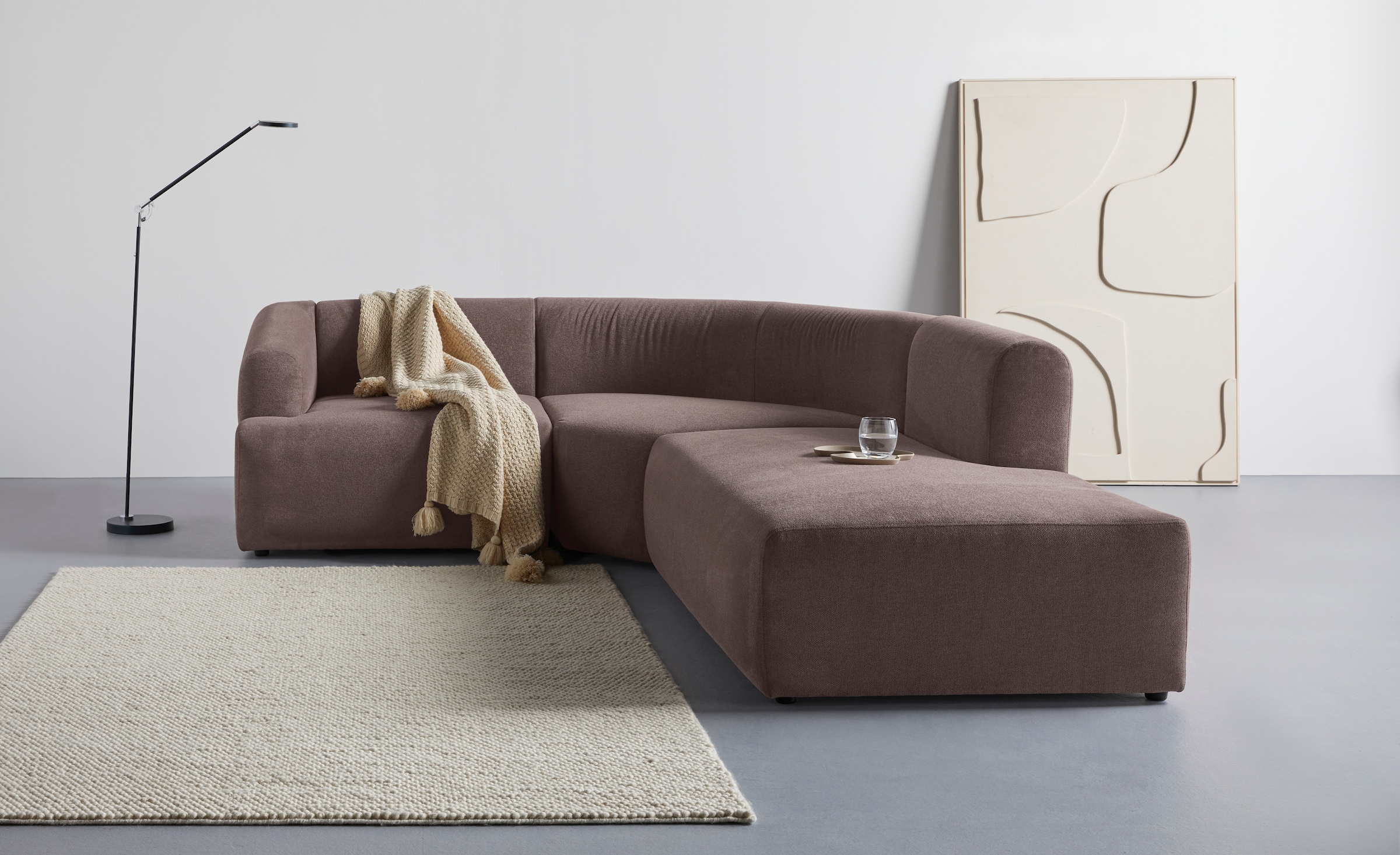 LeGer Home by Lena Gercke Ecksofa "LYZA L-Form links/rechts, Modularsofa, Maße B/T/H: 211/267/74 cm" als Modul oder separat verwendbar, für individuelle Zusammenstellung
