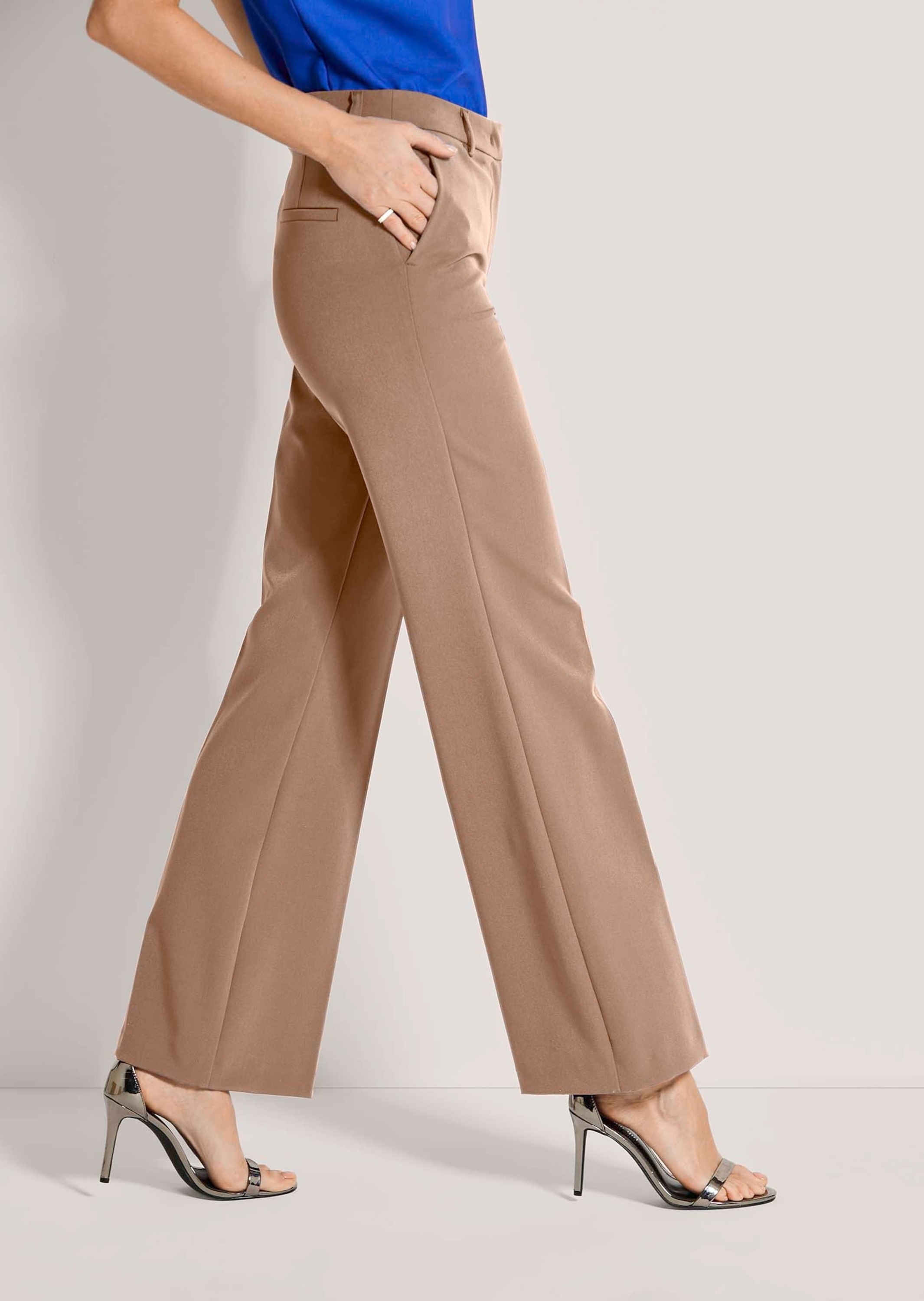 MADELEINE Bügelfaltenhose »Palazzohose Ausgestellte Bügelfalten-Hose«