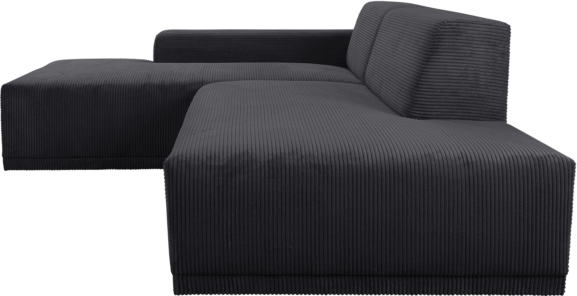 WERK2 Ecksofa »Apollo, hoher Sitzkomfort, aktuelles Design, Breite 264cm, L-Form« Puristisches Design mit maximalem Komfort