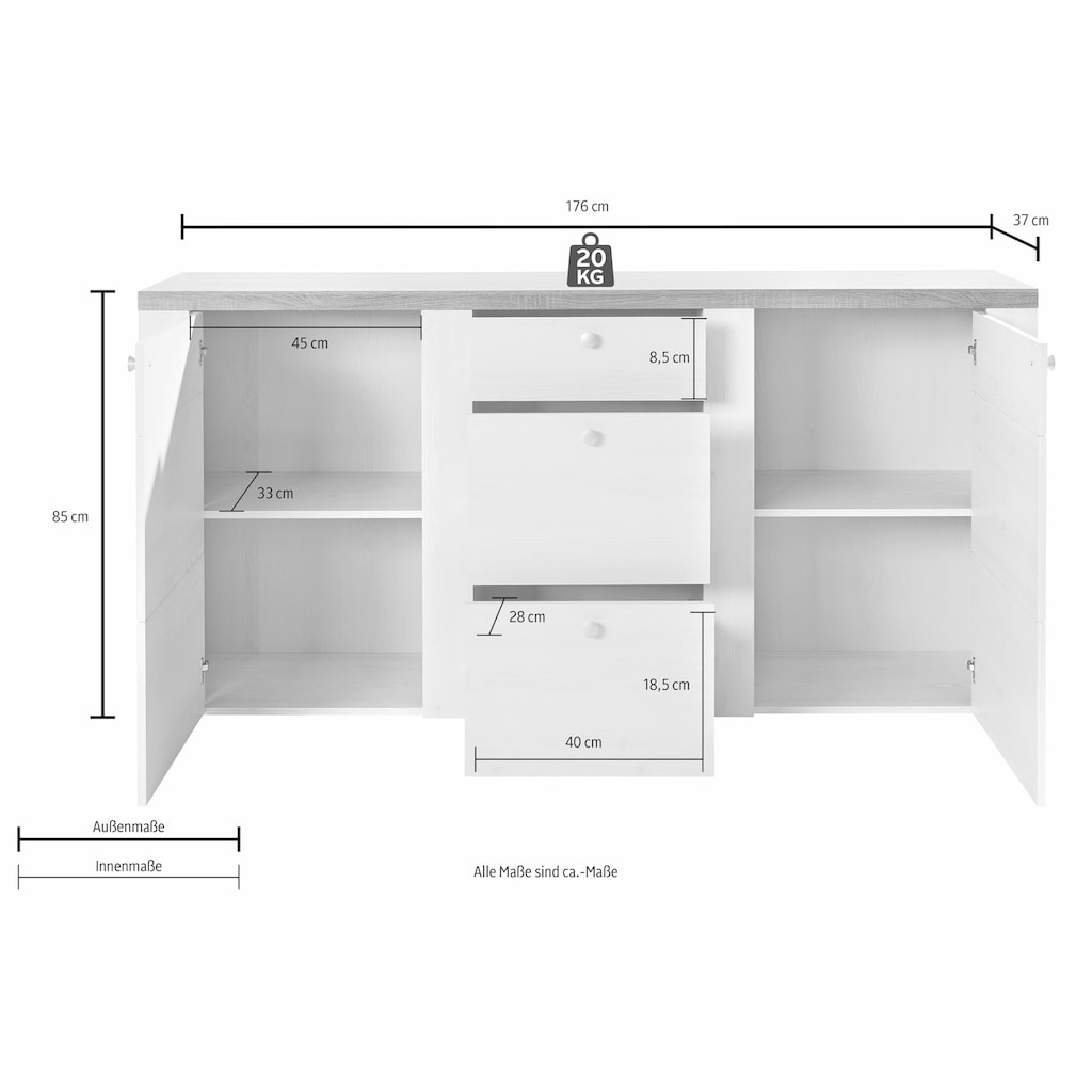 Helvetia Sideboard »Larona«