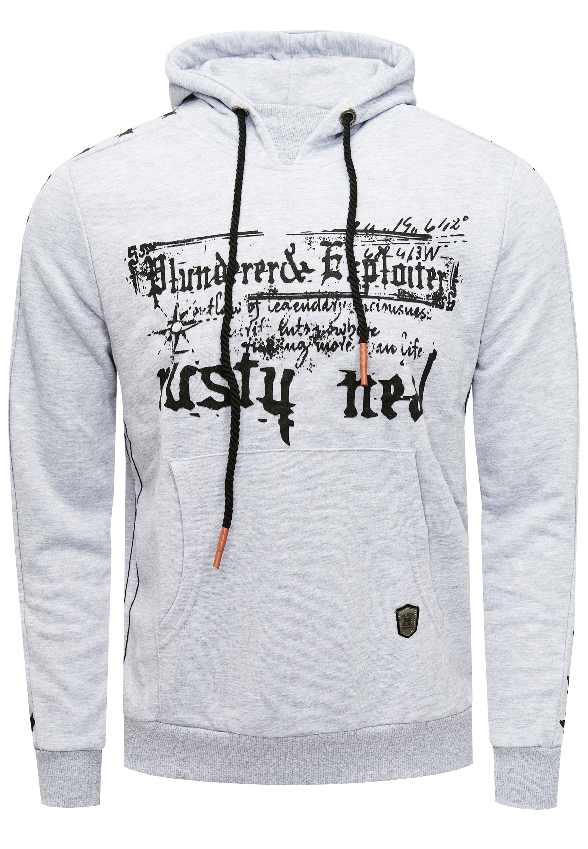 Rusty Neal Kapuzensweatshirt, mit plakativem Frontprint