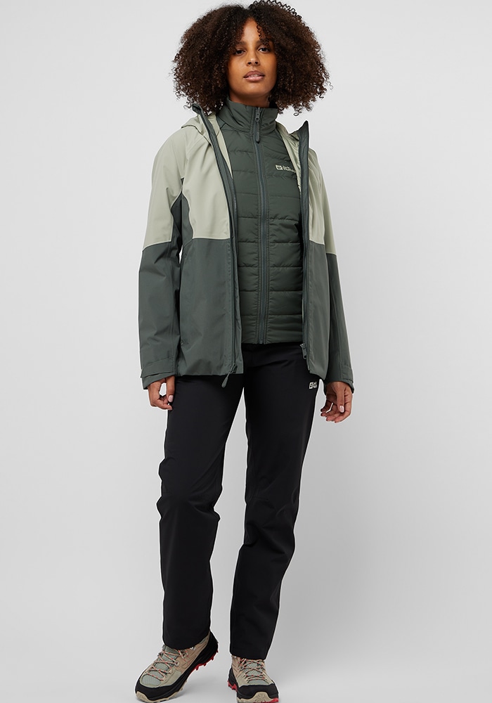 Jack Wolfskin 3-in-1-Funktionsjacke »GLAABACH 3IN1 JKT W«, mit Kapuze