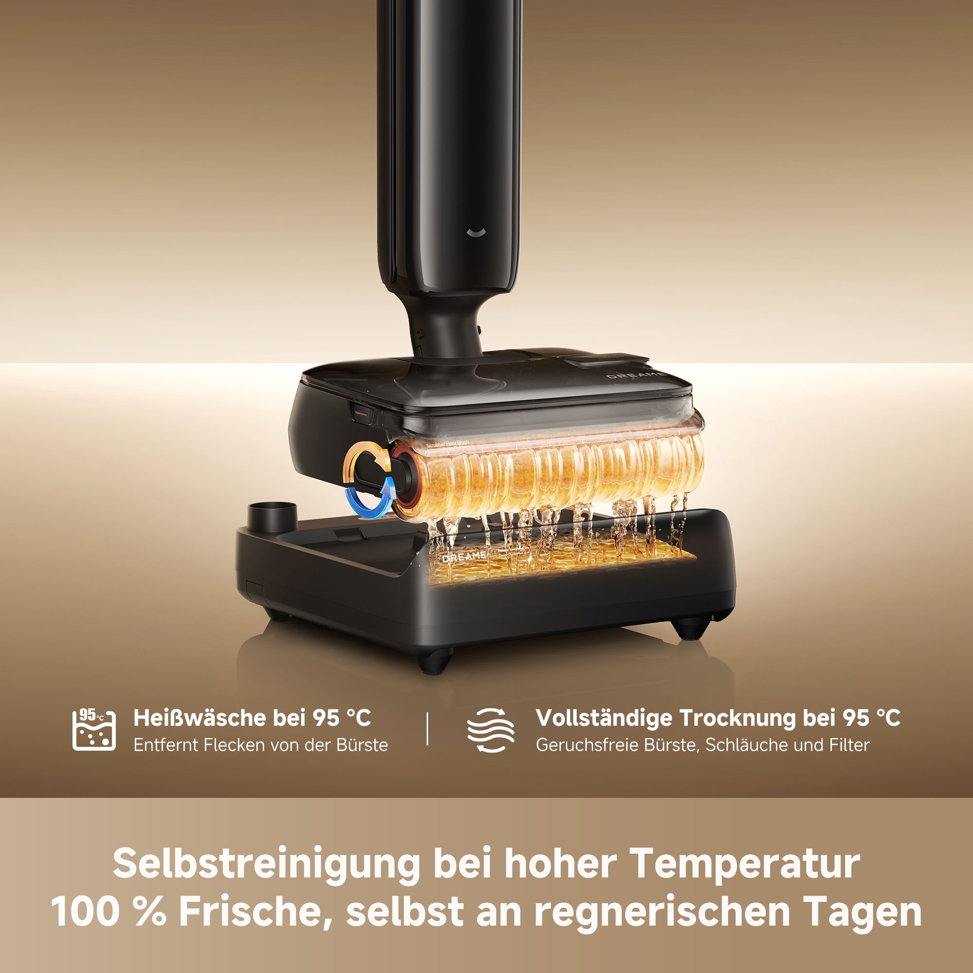 Dreame Nass-Trocken-Sauger »T14 Pro« 400 W, Selbstreinigung mit Heißwasser