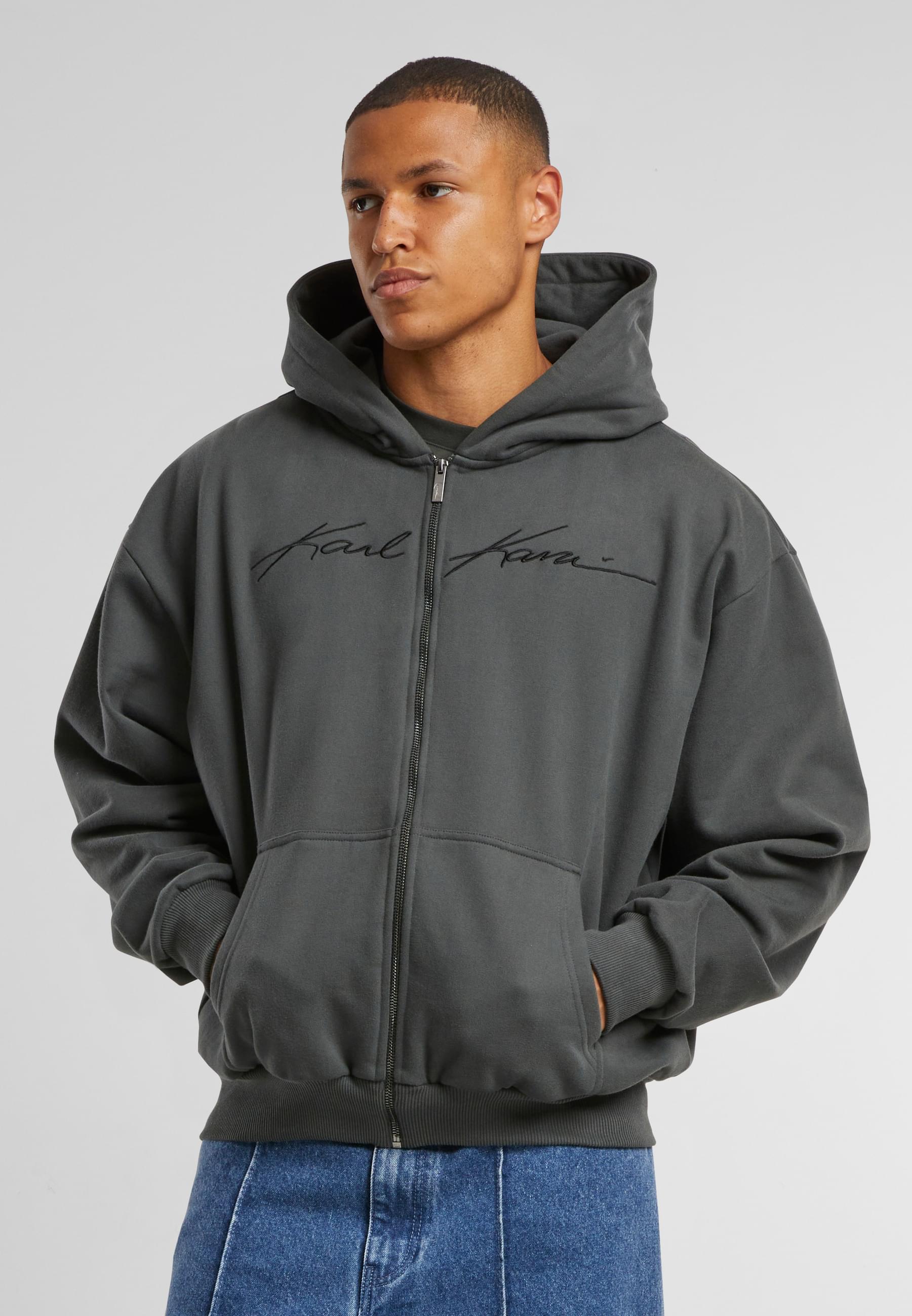 Thumbnail - Karl Kani Sweatjacke "Karl Kani KK Autograph Heavy Sweat OS Ziphoodie" 1 Stk.