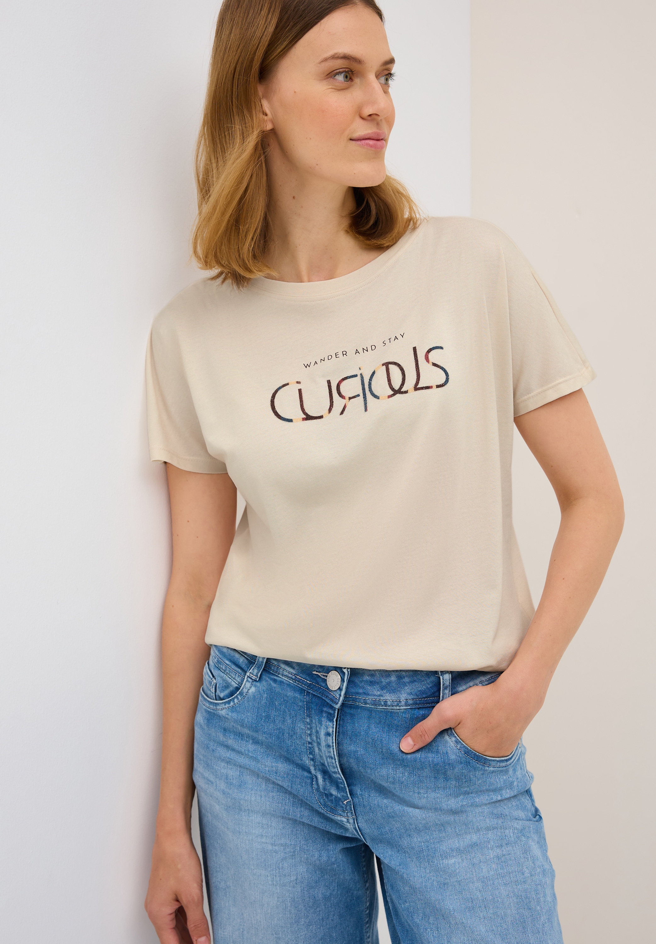 Cecil T-Shirt, mit Wording günstig online kaufen