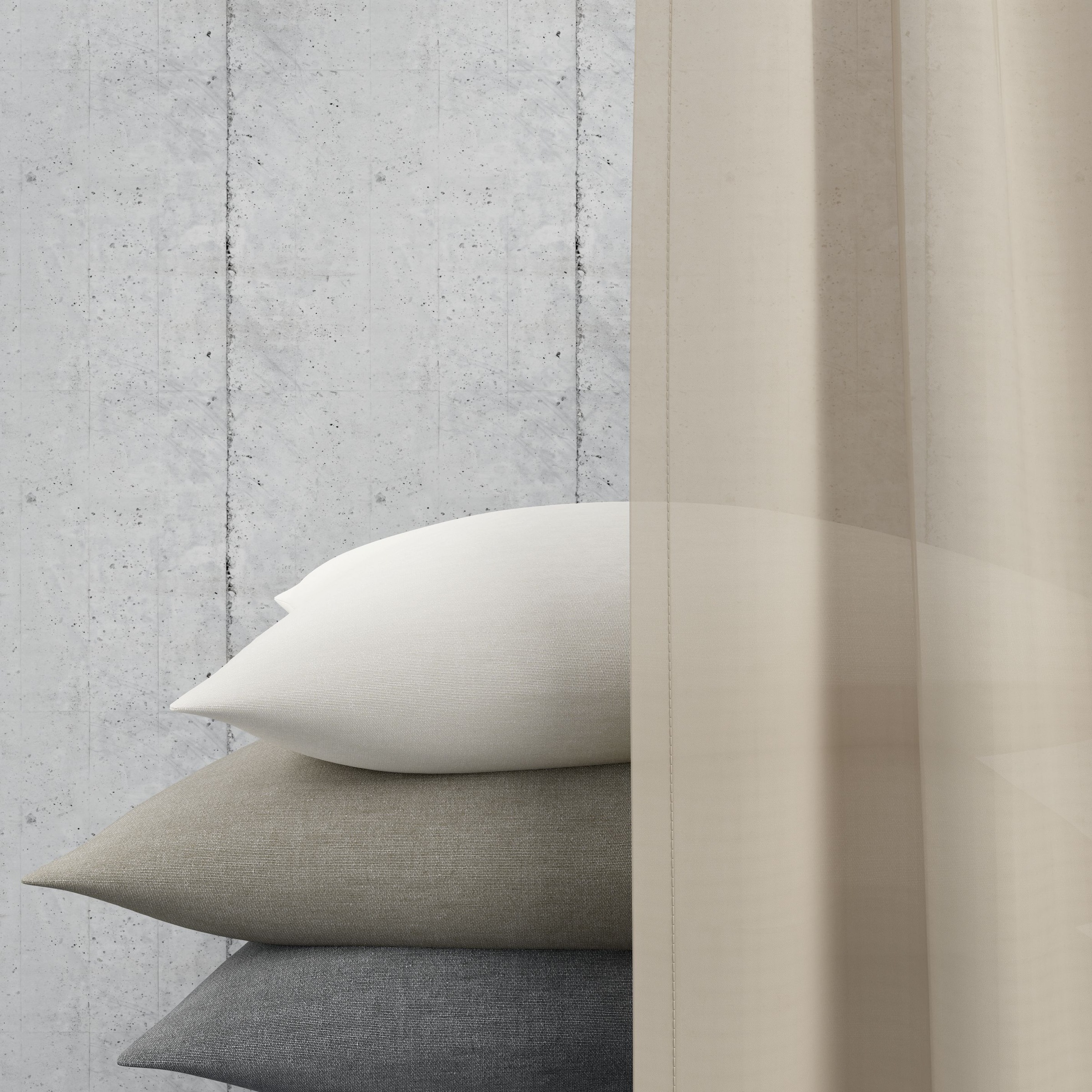 Neutex for you! Vorhang nach Maß »EVA«, (1 St.), Uni-Voile mit elegantem Glanz