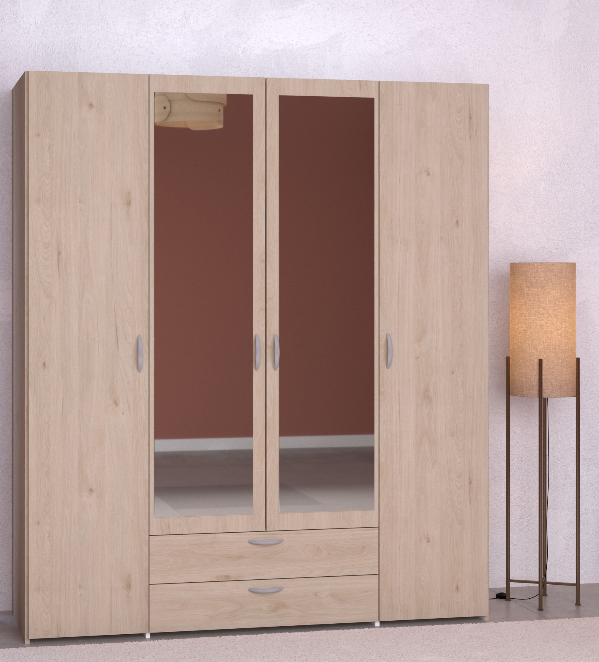 Parisot Kleiderschrank "Daily" 1 Stk. tlg. zwei Türen mit Spiegel günstig online kaufen