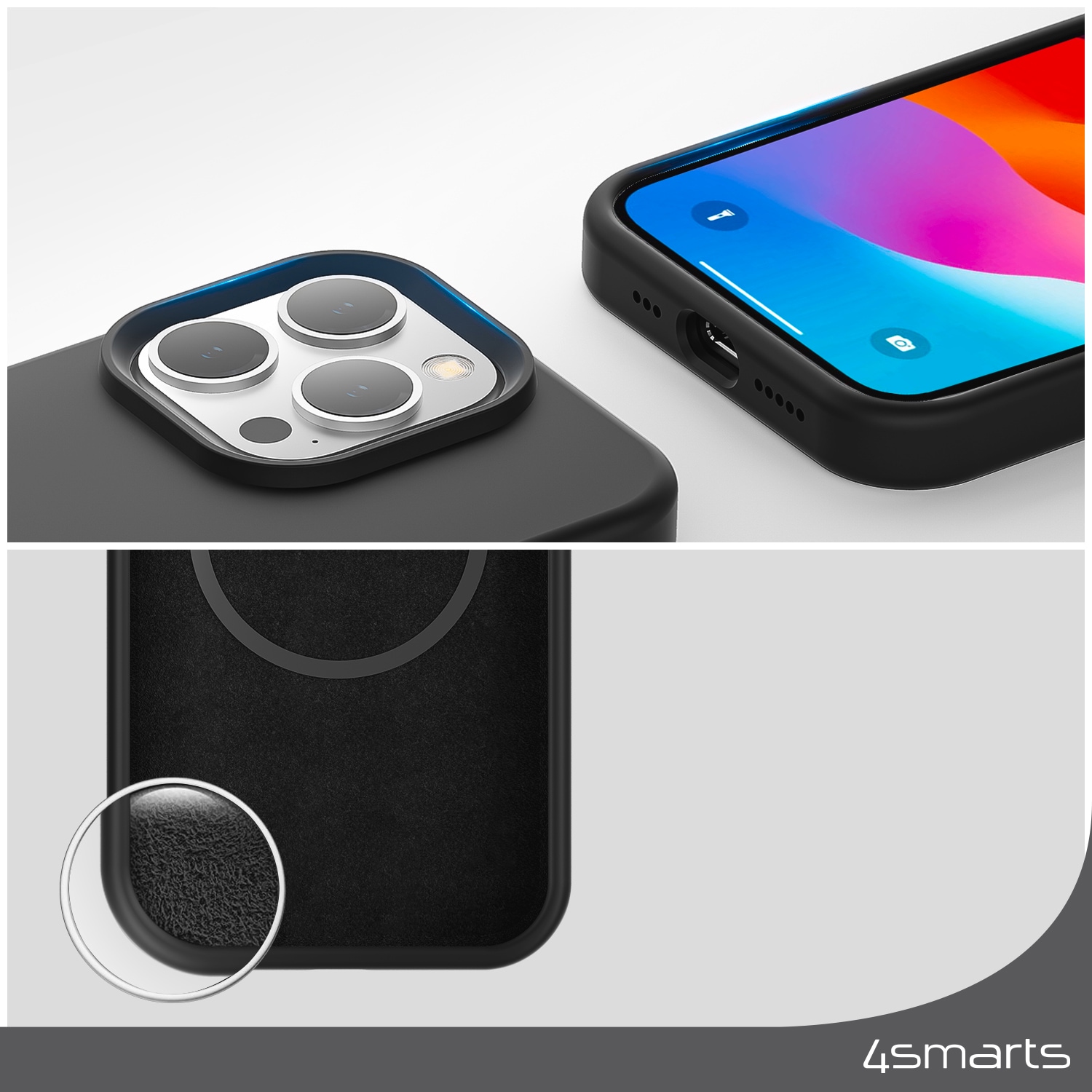 4smarts Backcover »Silikon Case«, Apple iPhone 15 Pro, für iPhone 15 Pro
