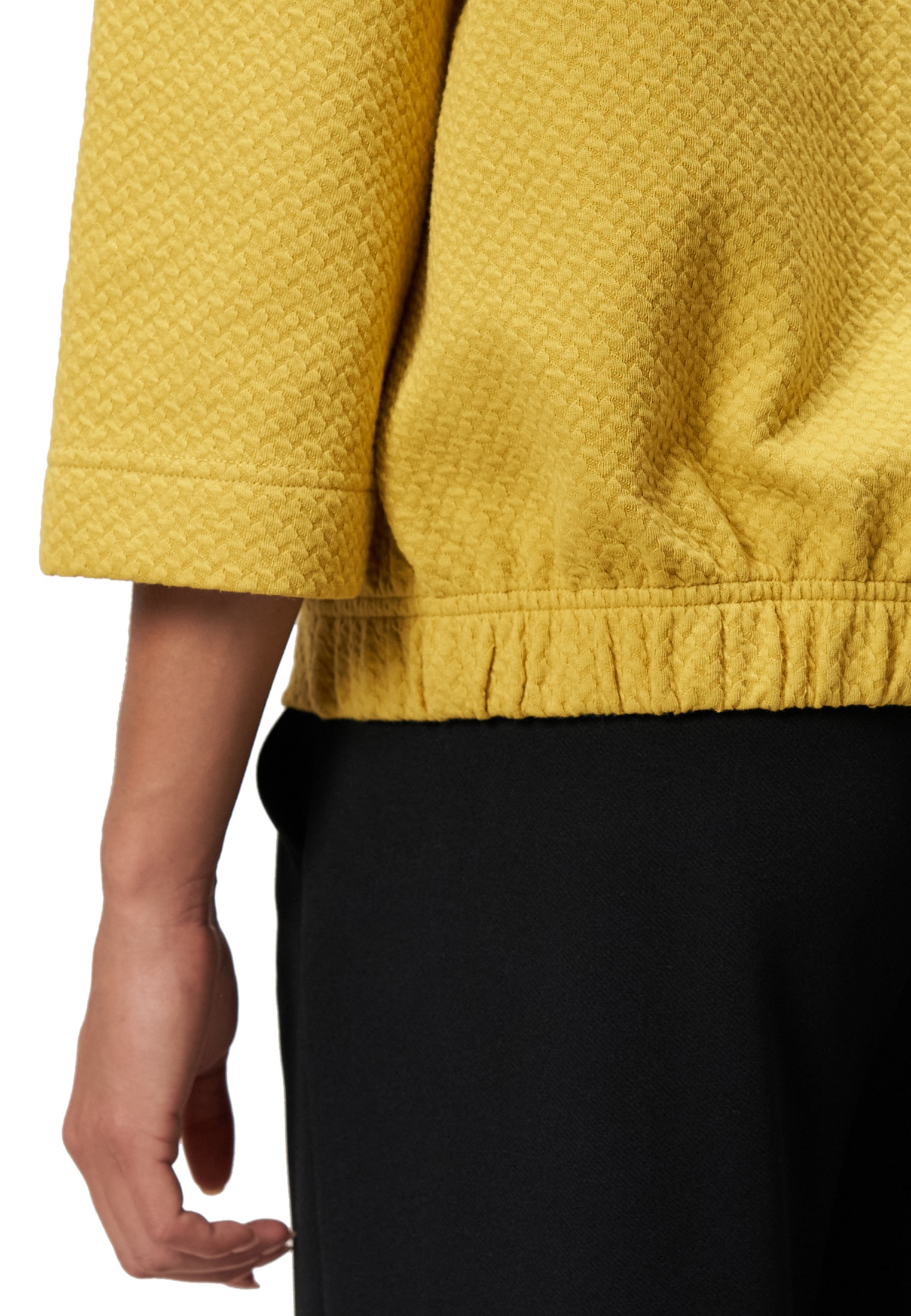 Zero Sweatshirt »zero Sweatshirt mit Strukturmuster«, Plain/ohne Details