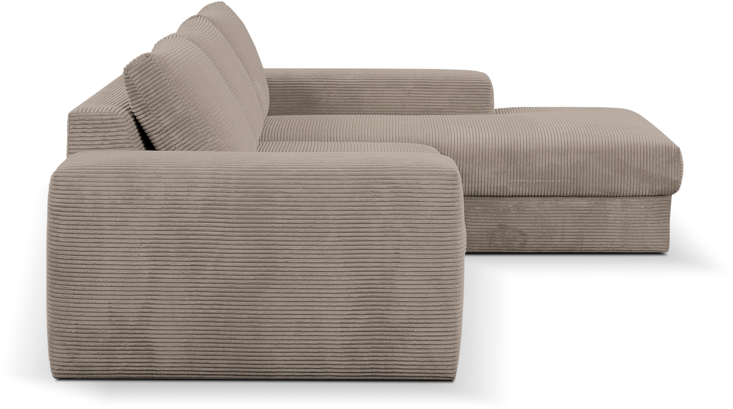 WERK2 Ecksofa Rozzana, in modischem Cord-Bezug