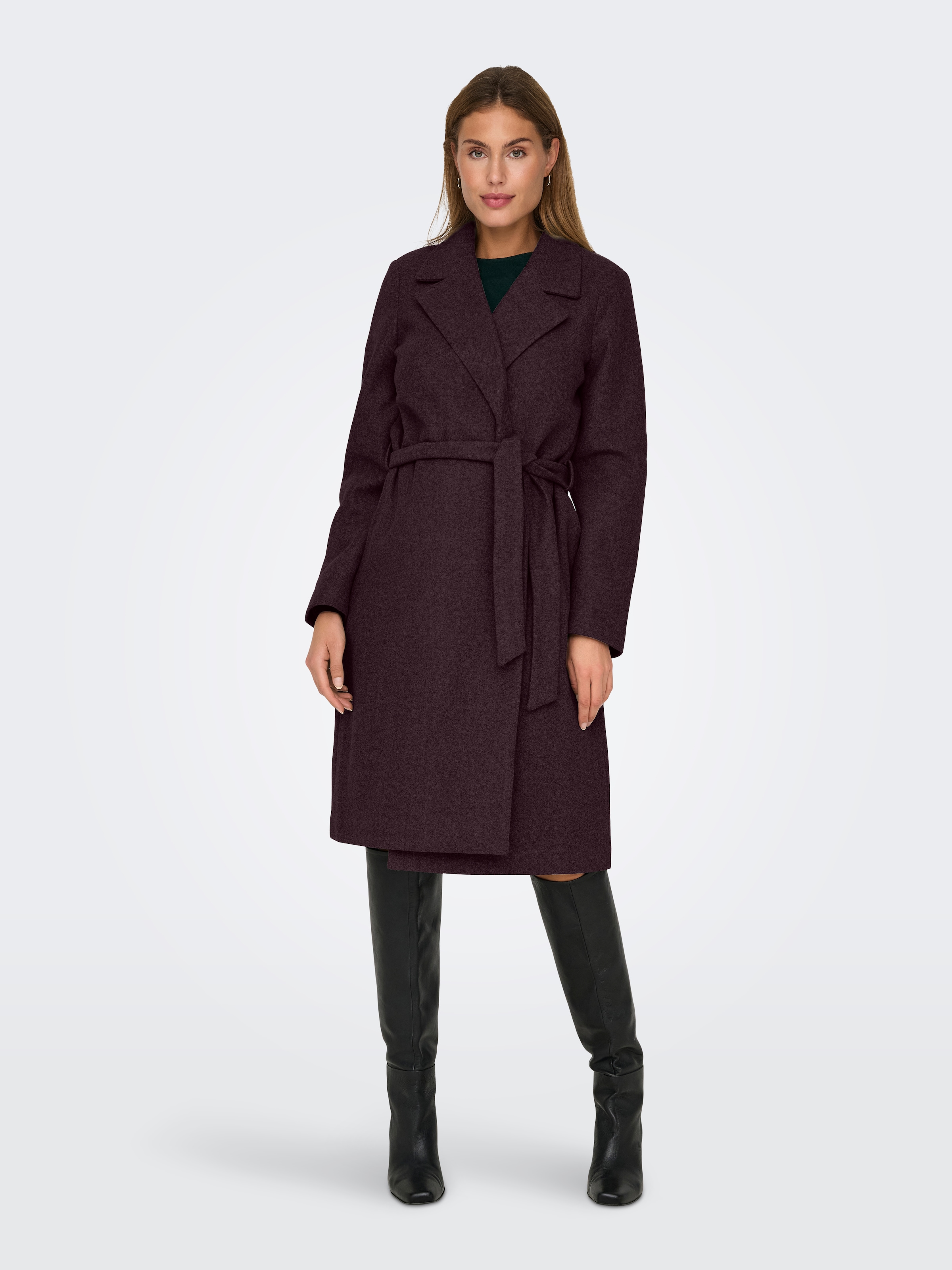 ONLY "ONLALVILDA LIFE WRAP COAT OTW" Kunstfaser günstig online kaufen