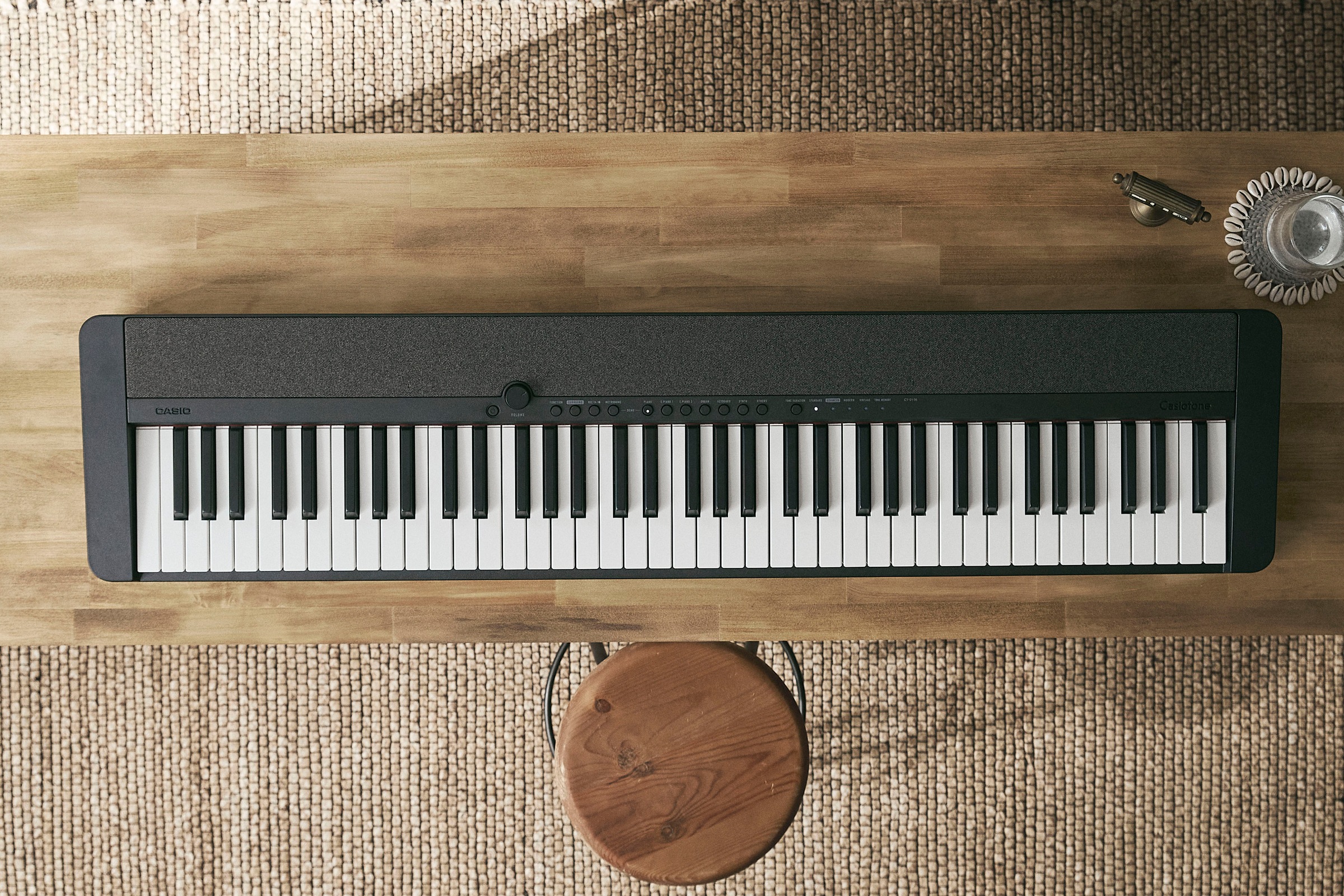 CASIO Home-Keyboard »CT-S1-76 schwarz«, inkluisve Pedal und Stativ