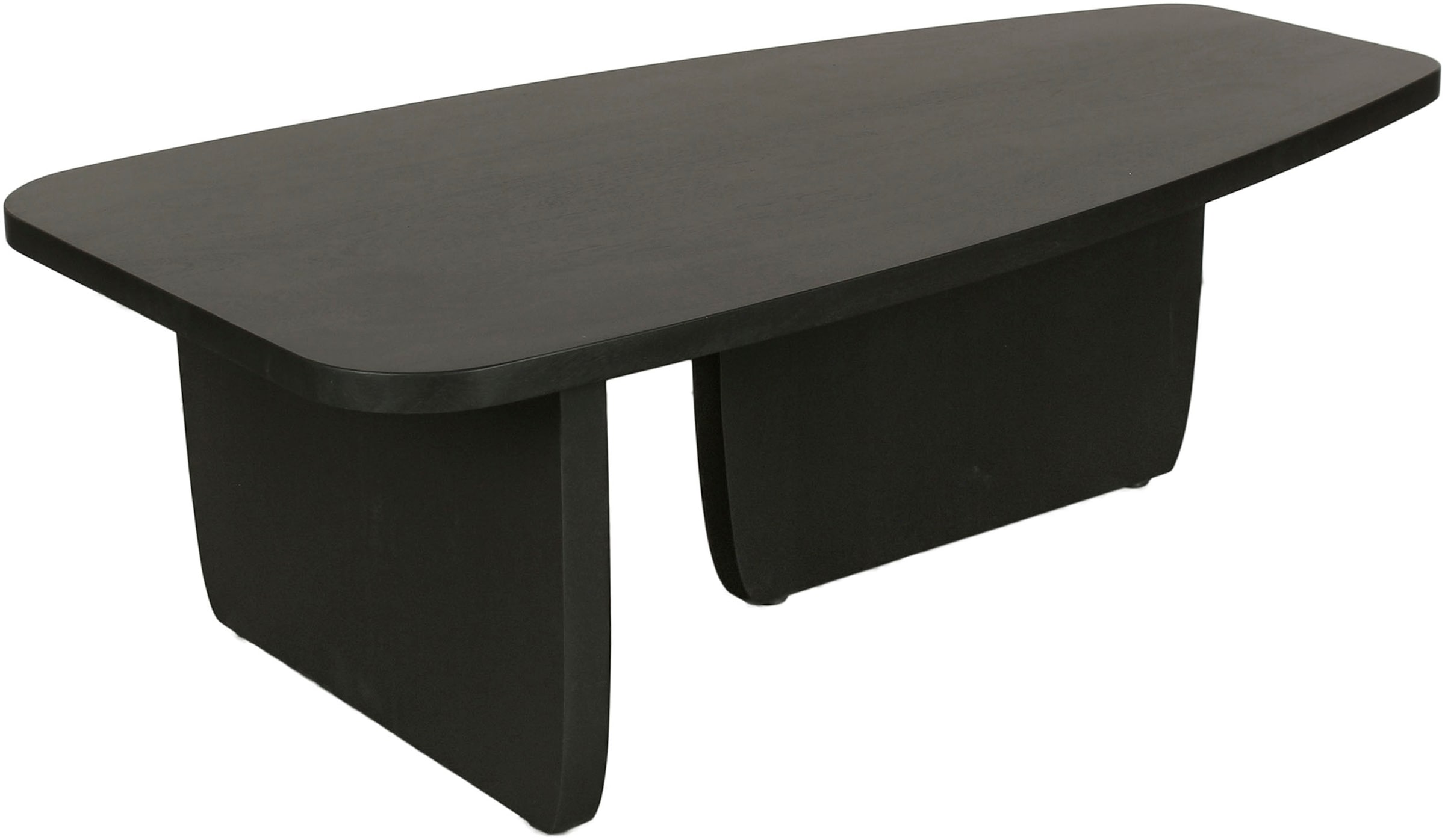 byLIVING Couchtisch »Bolt«, (1 St.), Freiform Tisch in Akazie Massivholz schwarz lackiert, 25mm Tischplatte
