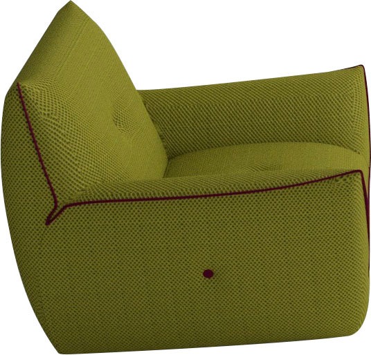 Egoitaliano Sessel »Yuki, extravagantes Design und höchster Sitzkomfort, tolle Details«, mit bioelasatische MIcrofaser BOUNCE bezogen