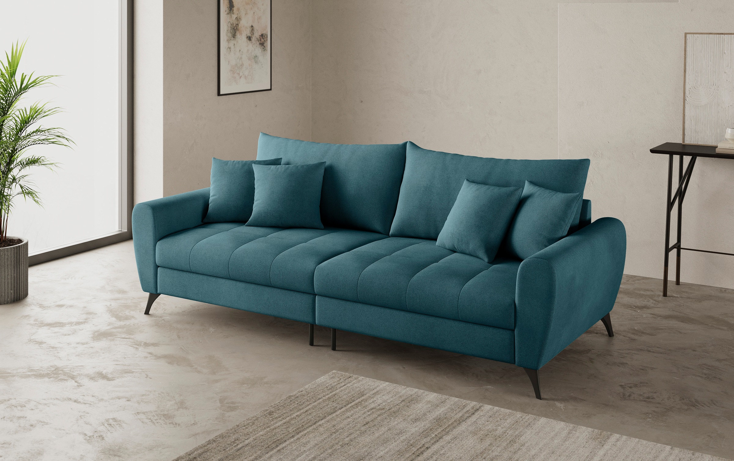 Mr. Couch Big-Sofa »Blackburn II«, Wahlweise mit Kaltschaumpolsterung bis 140 kg belastbar