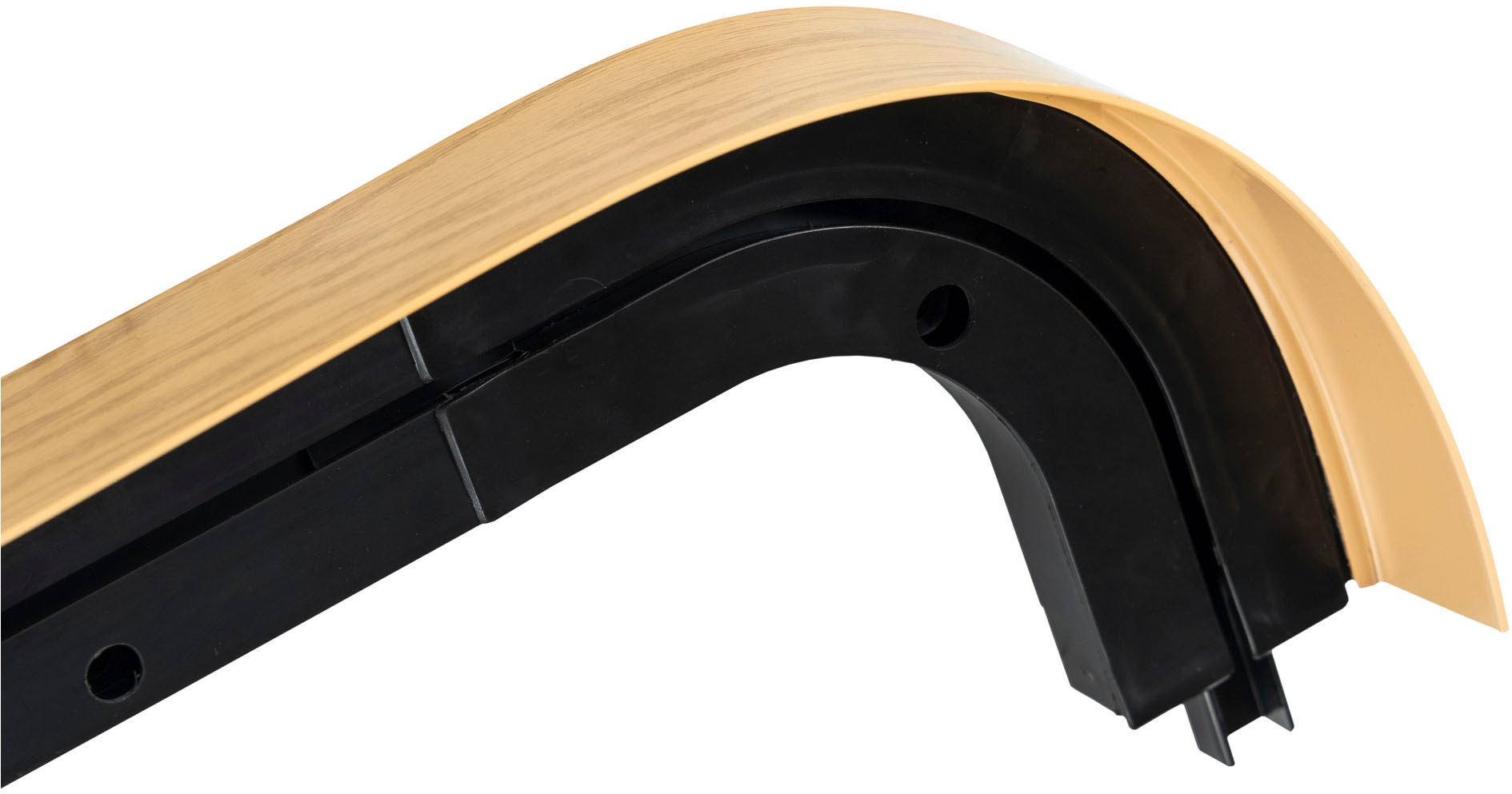 SN DECO GROUP Gardinenschiene »SH1«, 1 läufig-läufig, Fixmaß, mit Blende 5 cm