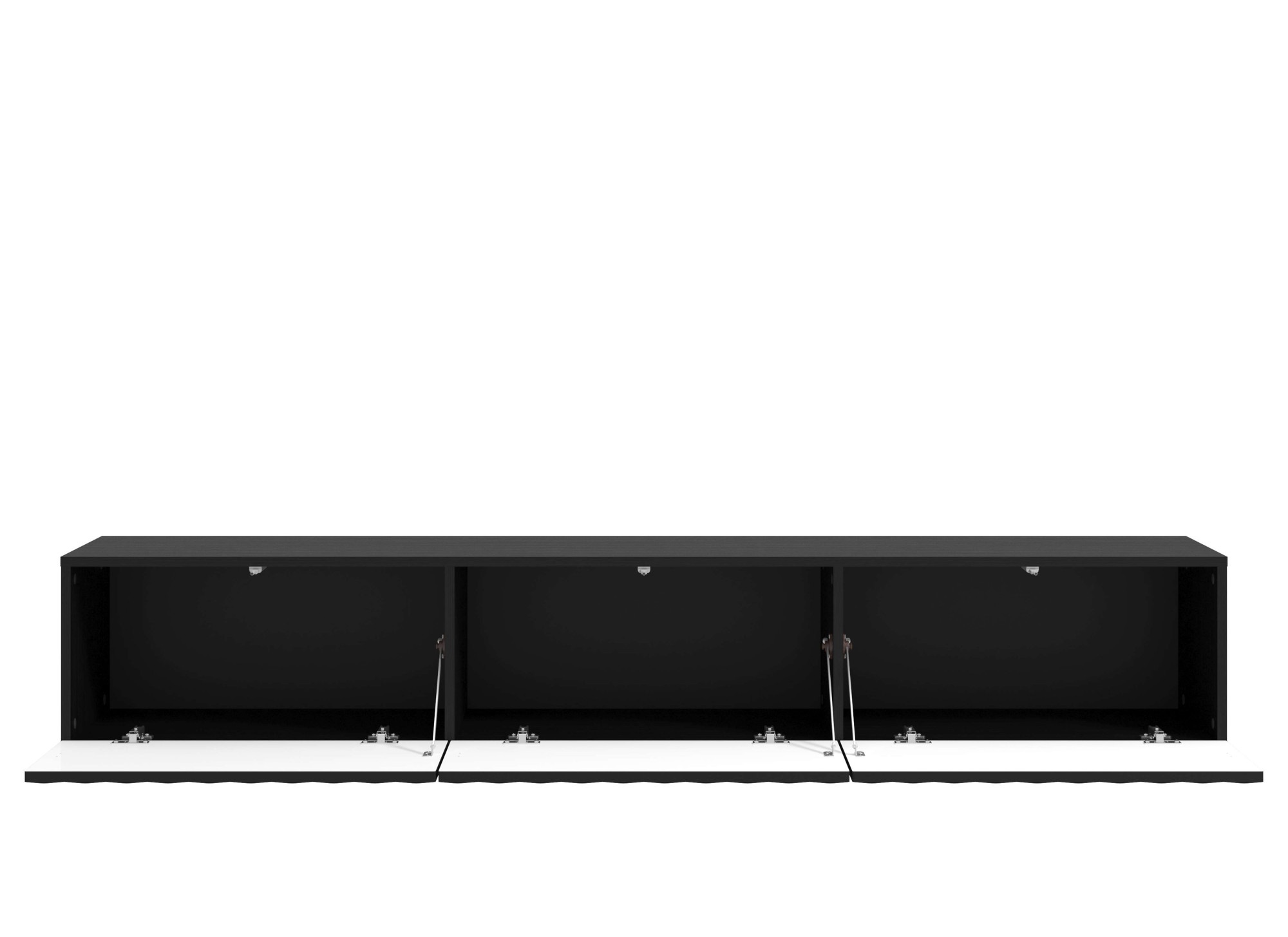 INOSIGN Lowboard »Antibes TV-Lowboard, Breite 192/154/128 cm, TV-Schrank«, TV-Kommode, Front in 3D-Optik, Push-To-Open-Funktion