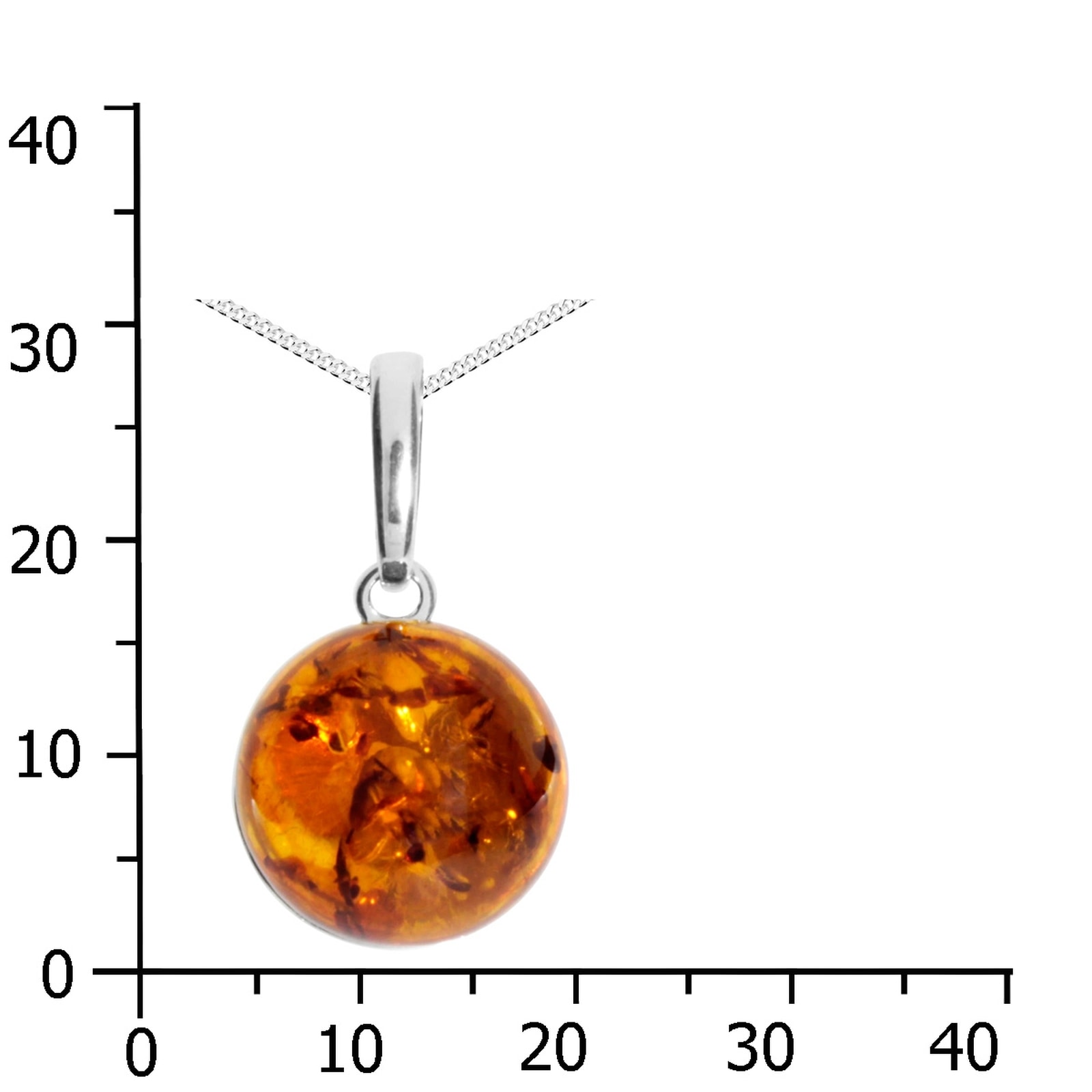 OSTSEE-SCHMUCK Kette mit Anhänger »- Dolores - Silber 925/000 - Bernstein«