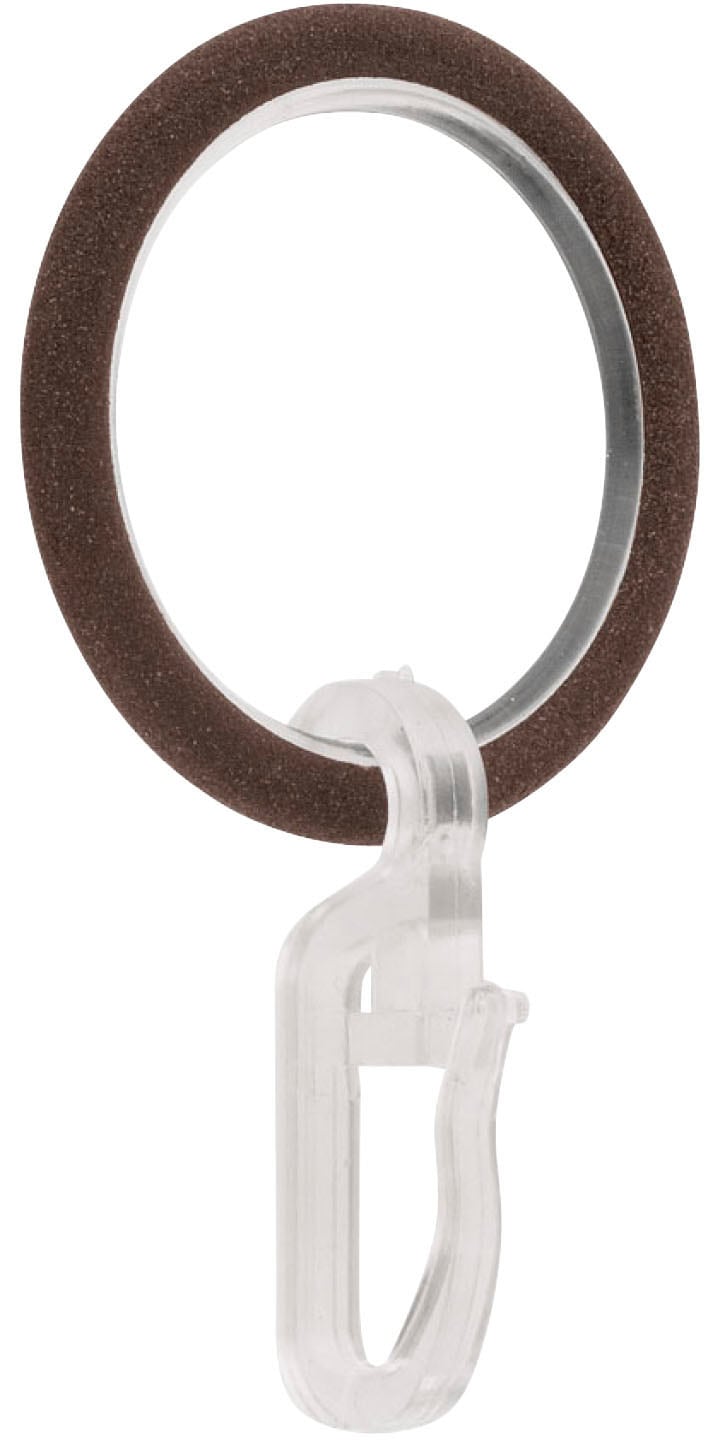 GARESA Gardinenring »Ring mit Haken«, (10 St.), für Durchmesser bis 16 mm, einfache Montage