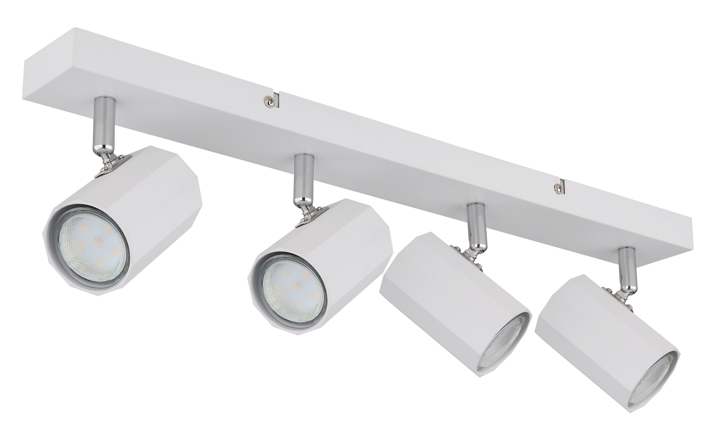 GLOBO LIGHTING Deckenstrahler »JAMES«, Leuchtmittel GU10 | ohne Leuchtmittel, Deckenspot/weiß/Wohnzimmer/Flur/Schlafzimmer