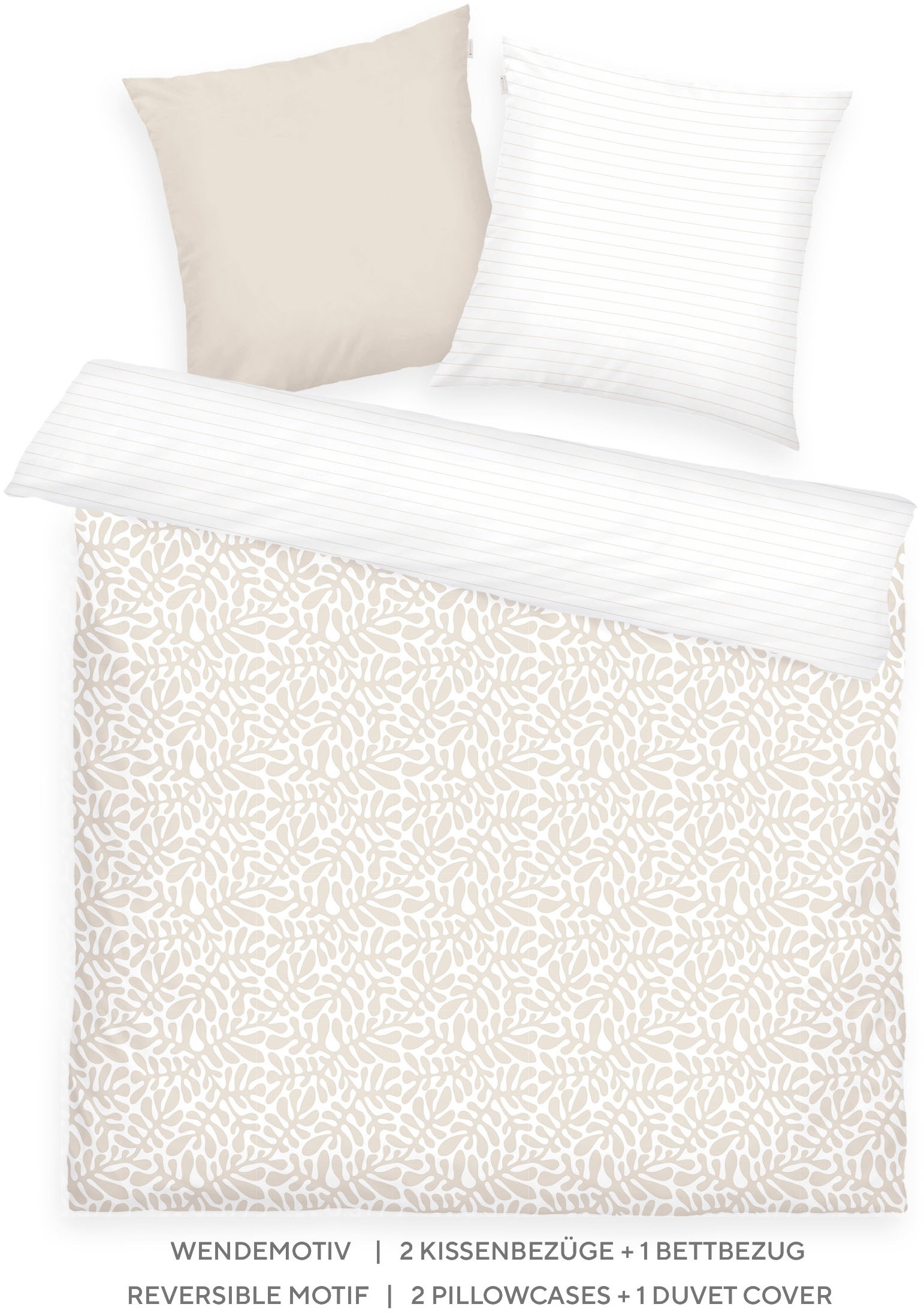 TOM TAILOR HOME Bettwäsche "ORGANIC LEAVES in Gr. 135x200cm, 155x220cm oder günstig online kaufen