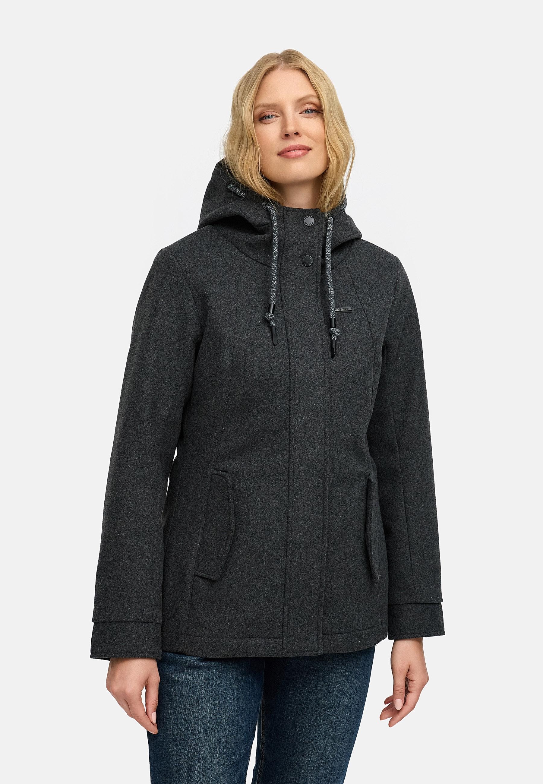 Ragwear Winterjacke »Monadde Felt YOUMODO«, mit Kapuze, Wasserfeste warme Jacke mit Kapuze