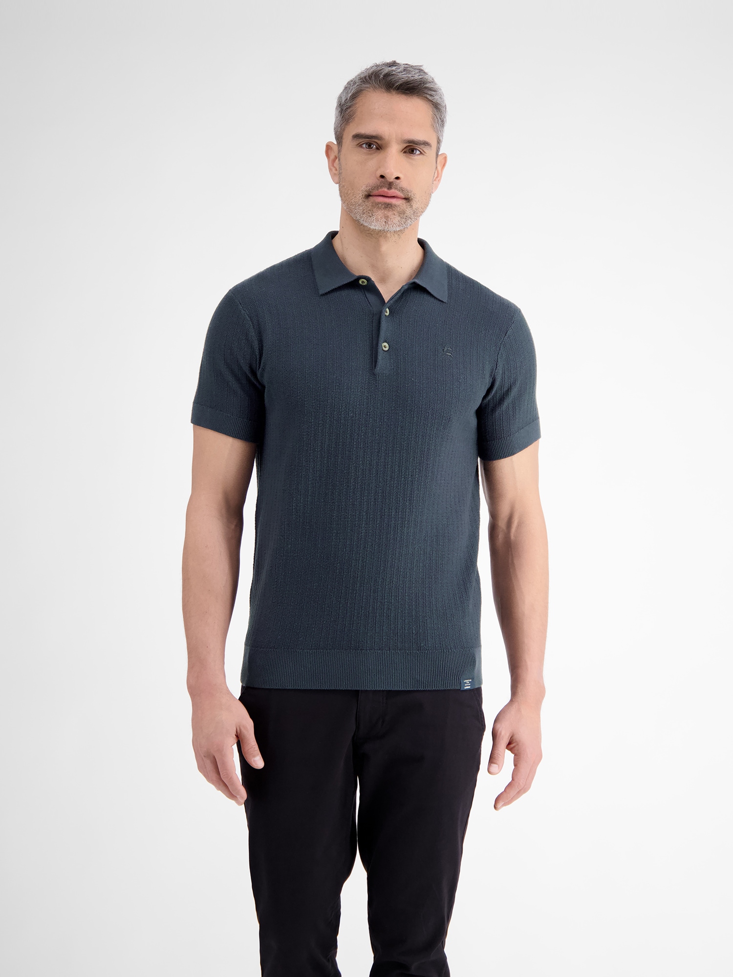 LERROS Poloshirt "LERROS Strick-Polo mit klassisch geknöpftem Kragen" günstig online kaufen
