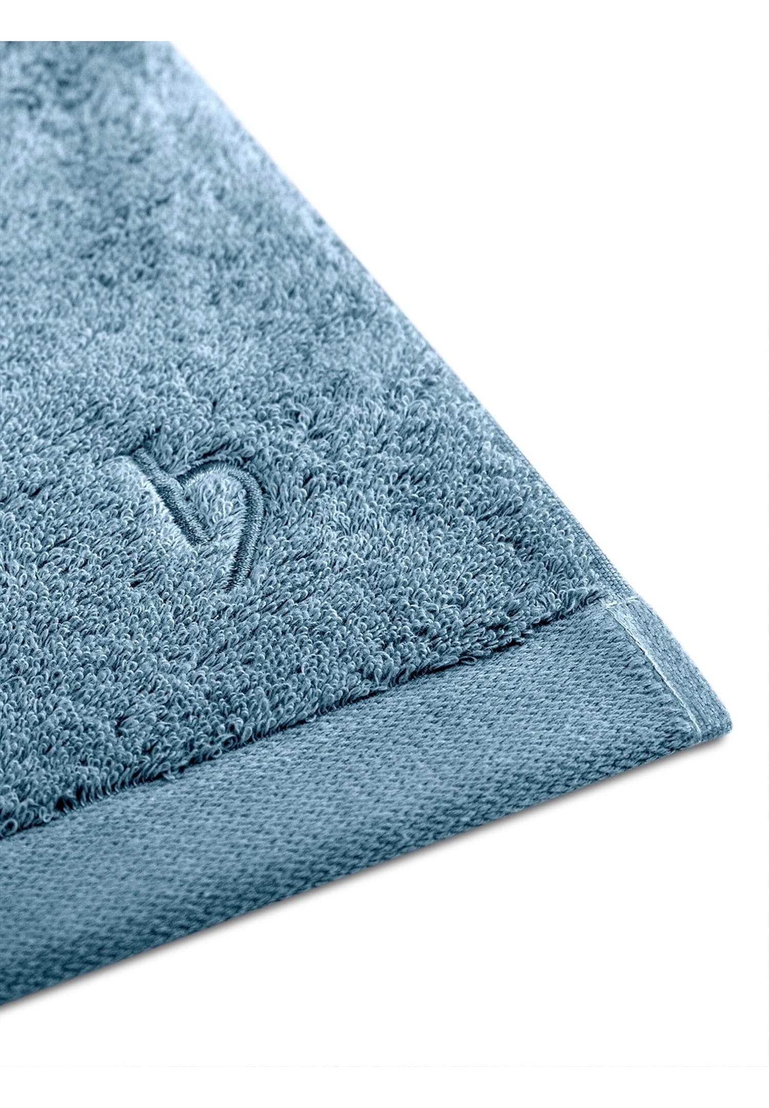 herzbach home Gaestehandtuecher »Pura« 550g/m², Premium-Qualität, 100% Baumwolle, einfarbig