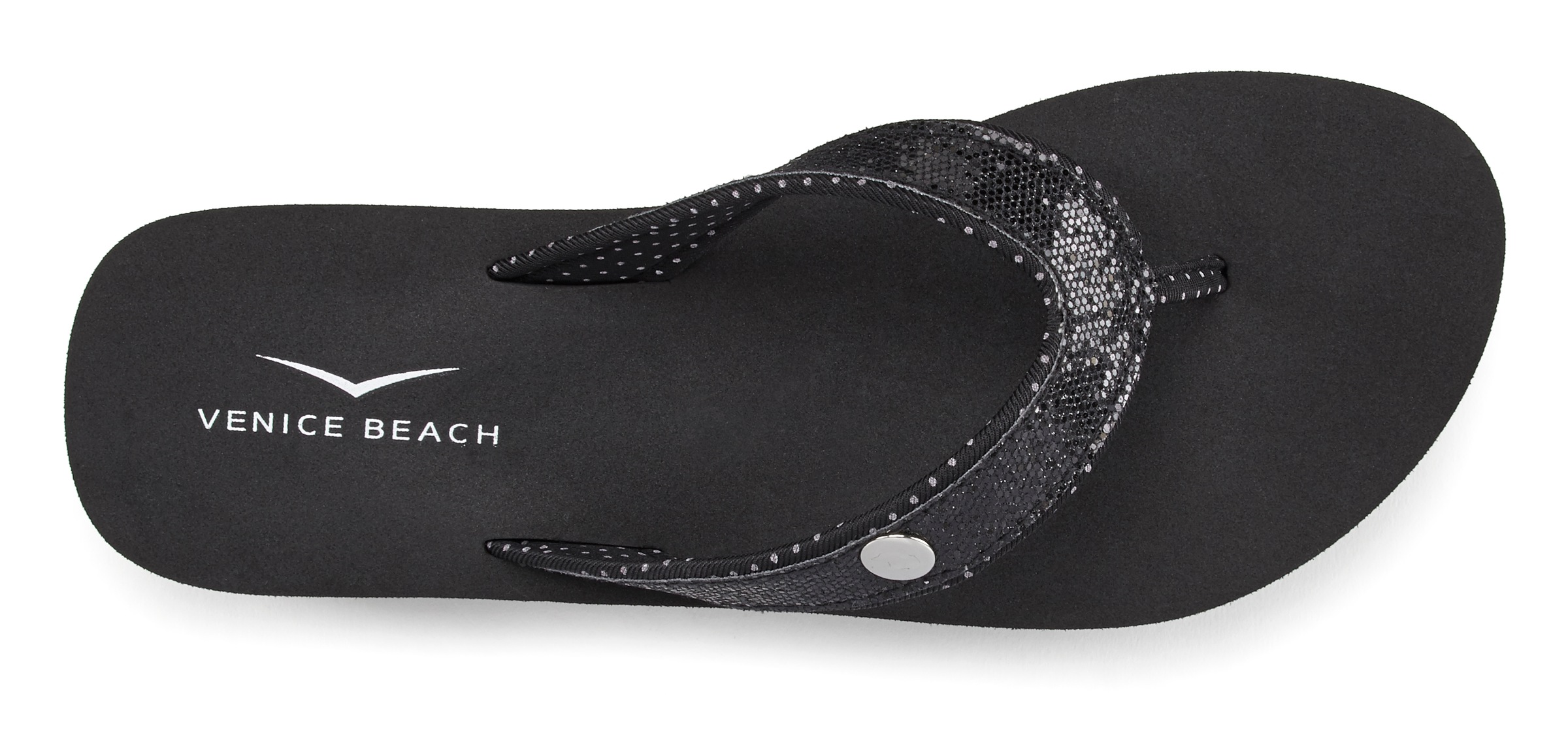 Thumbnail - Venice Beach Badezehentrenner "Sandale, Pantolette", Zehentrenner, Badeschuh ultraleicht mit Glitzerband VEGAN