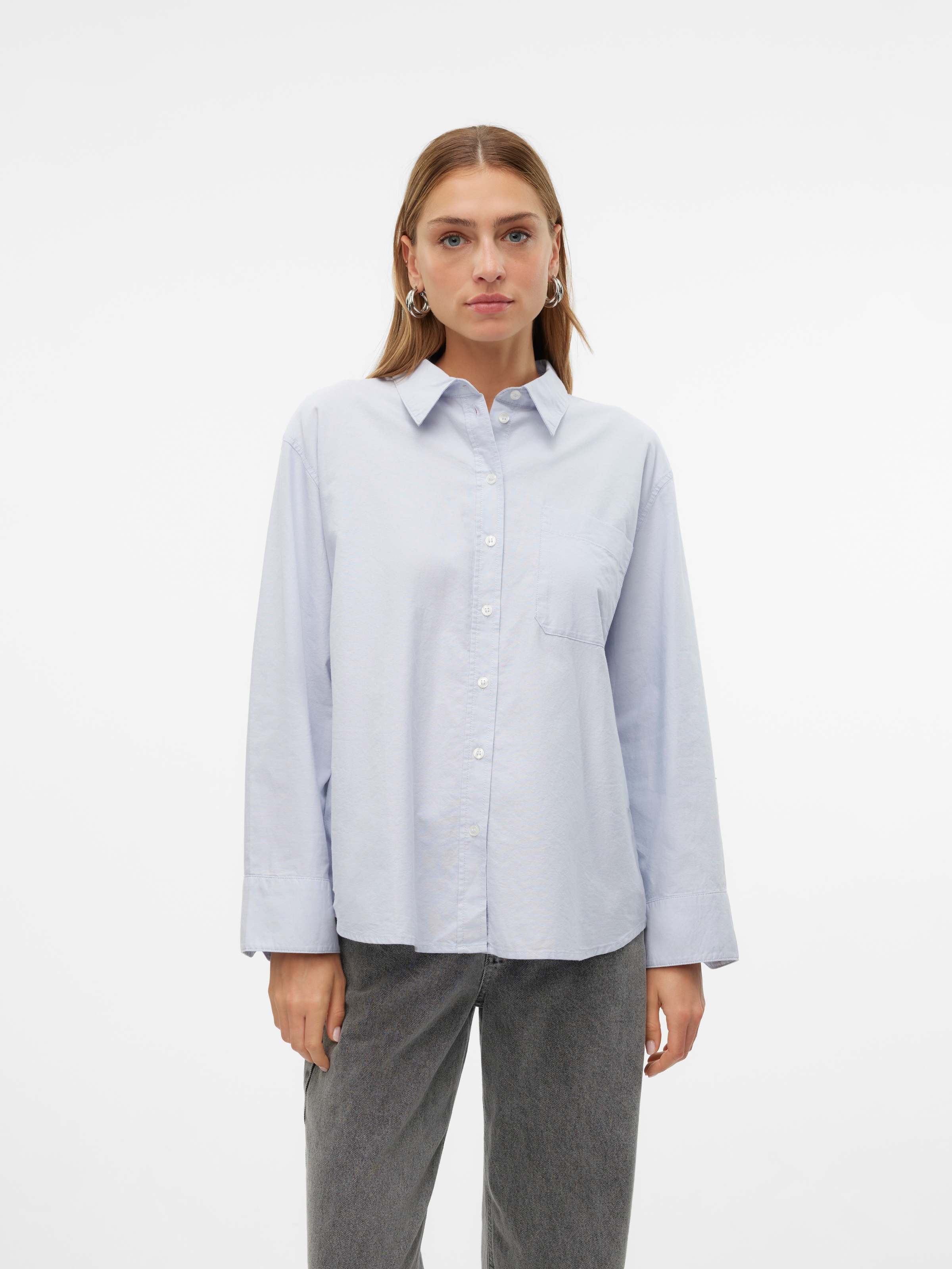 Langarmbluse »VMIDA OXFORD SHIRT WVN GA NOOS«