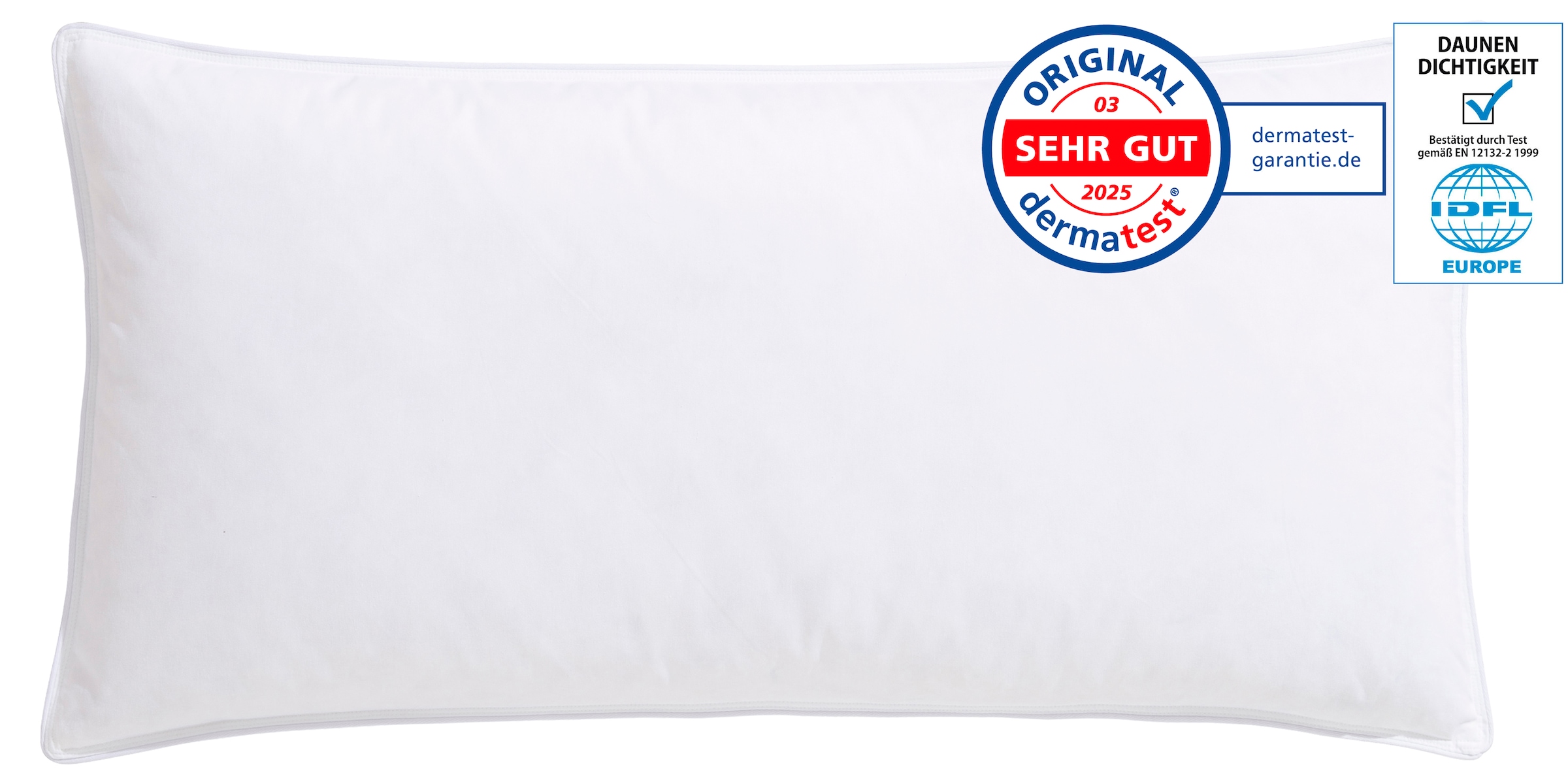 OTTO home Federkissen "RINA, Kopfkissen in 40x80 oder 80x80 cm" Füllung: 90 günstig online kaufen
