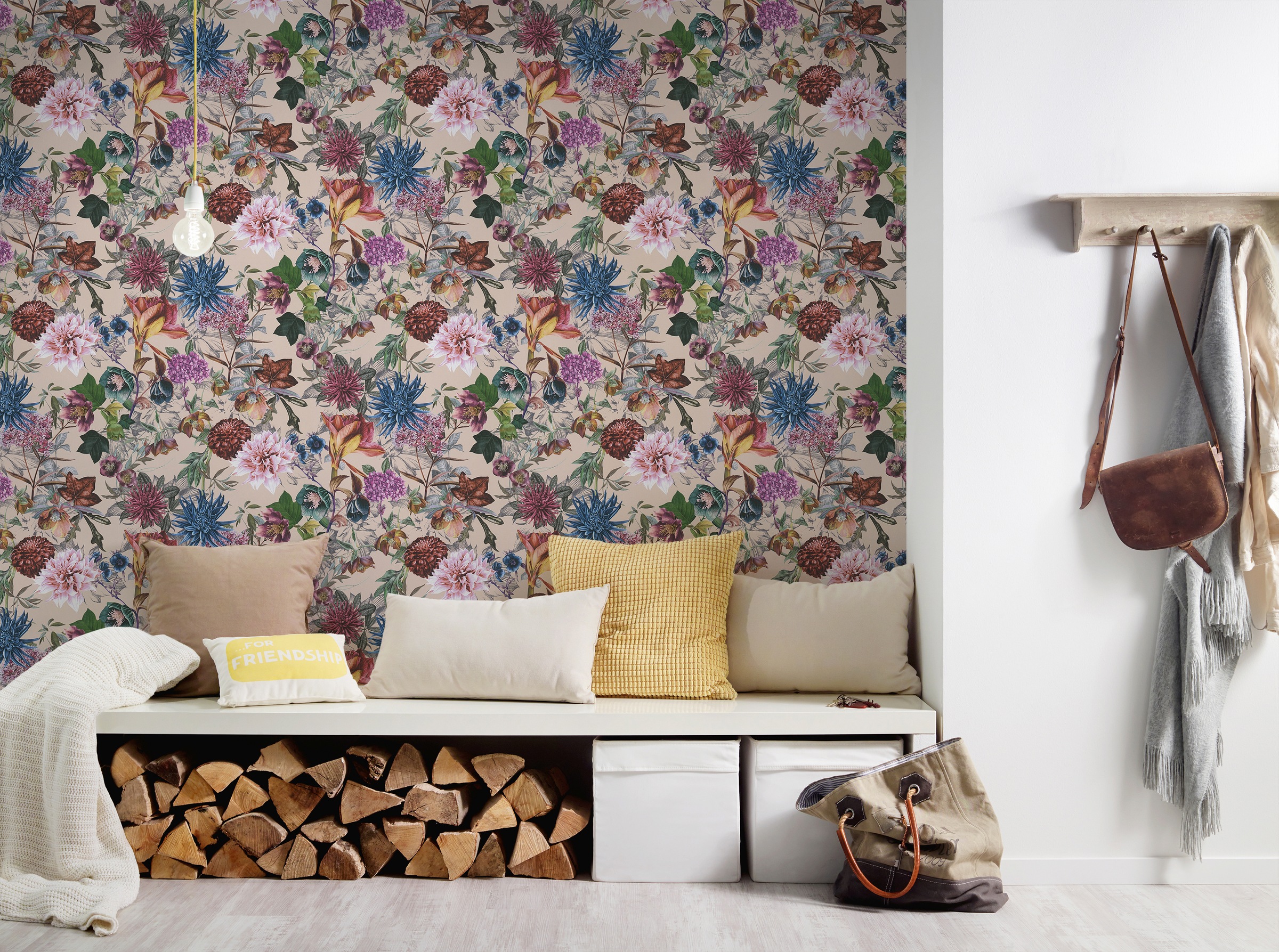 A.S. Création Vliestapete »Dream Flowery«, floral-botanisch-Wald, Florale Tapete Blumenoptik Tapeten Wohnzimmer Schlafzimmer Küche Optik