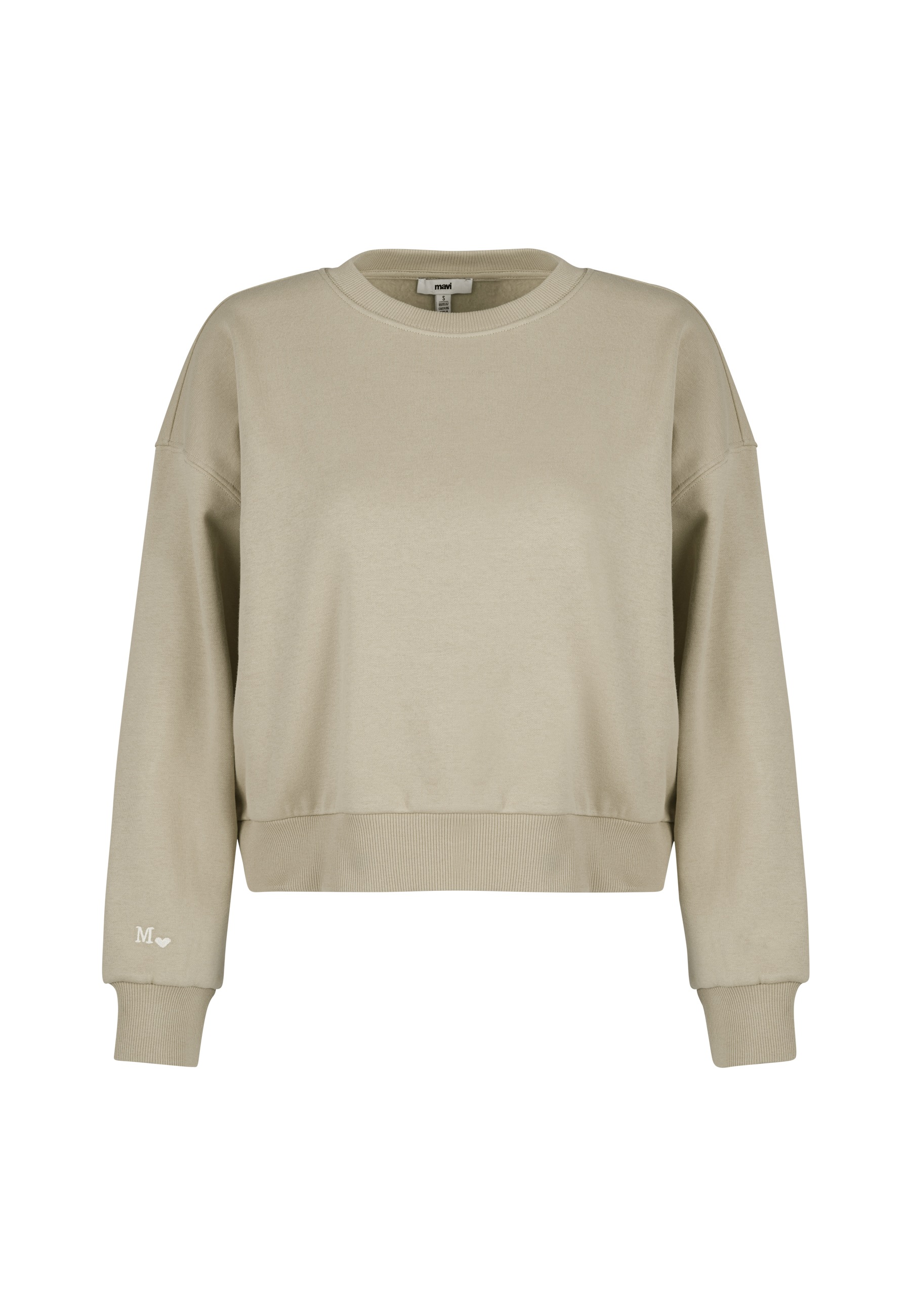 Mavi Rundhalspullover »CREW NECK SWEATSHIRT«, Sweatshirt cropped