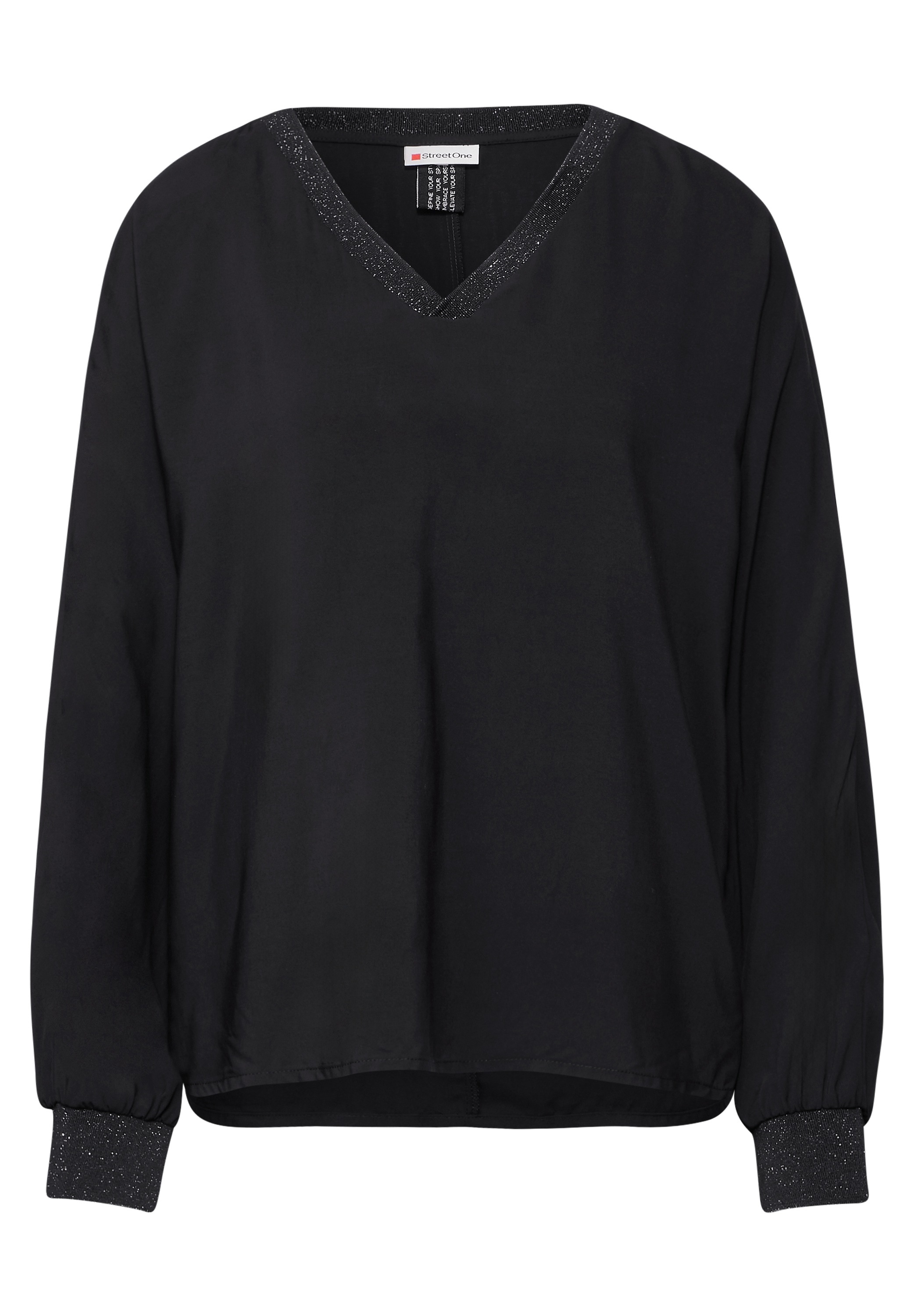 Street One Long Sleeve Blouse Black Size 42 3