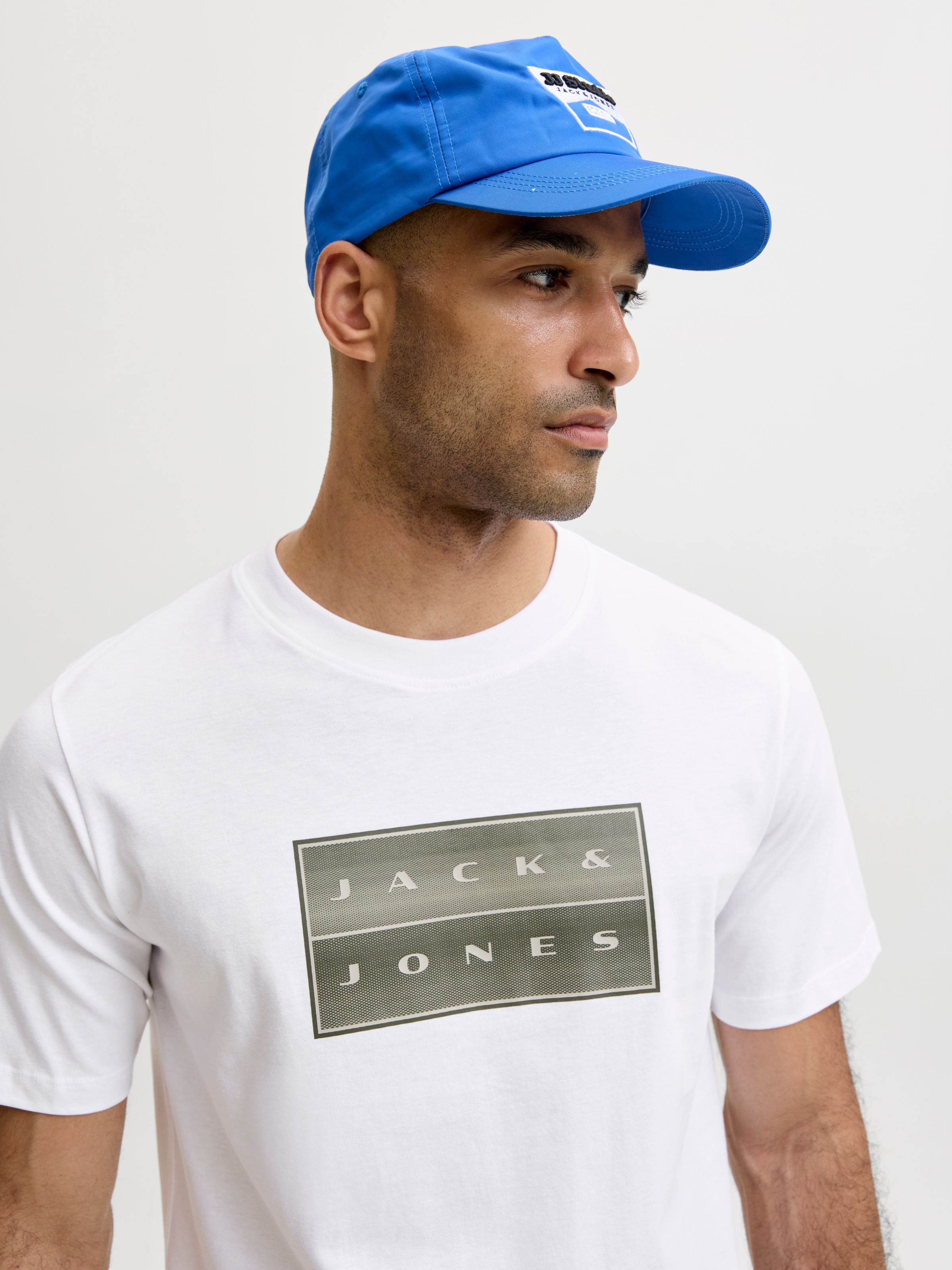 Jack & Jones Rundhalsshirt »JCOFUSION BOX PRINT TEE SS CN SN« Baumwolle, regular fit