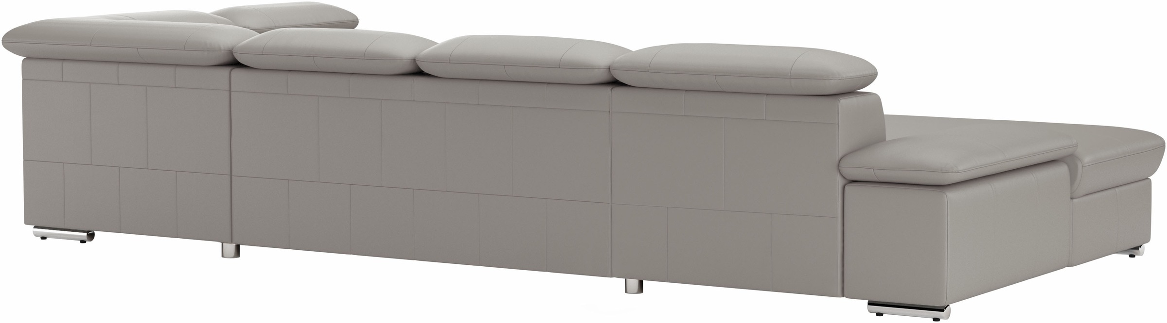 Wohnlandschaft SIT & MORE "Valantine U-Form, B: 349 cm", grau (light grau), B:349cm H:73cm T:226cm, Sofas, Wohnlandschaft, mit Arm- & Kopfteilverstellung, optional mit Bettfunktion 8