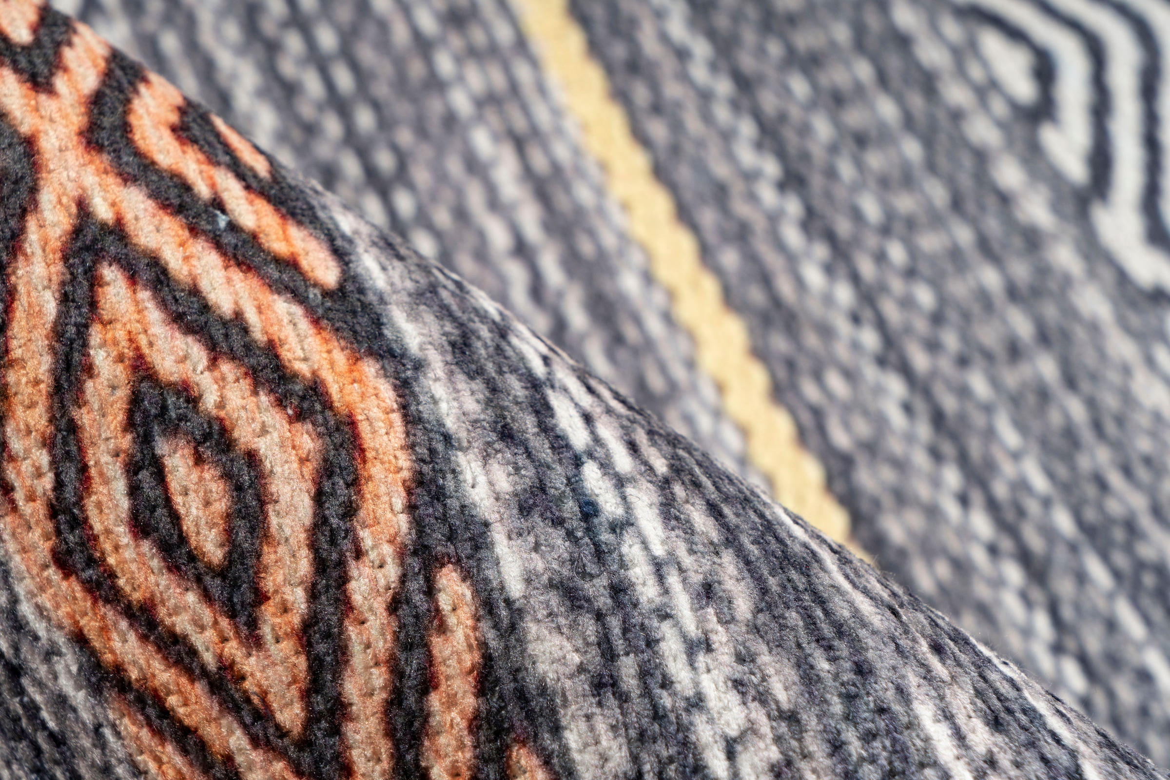 me gusta Teppich »Faye 1125«, rechteckig, 6 mm Höhe, Flachgewebe, gedrucktes Motiv, Wohnzimmer, Esszimmer